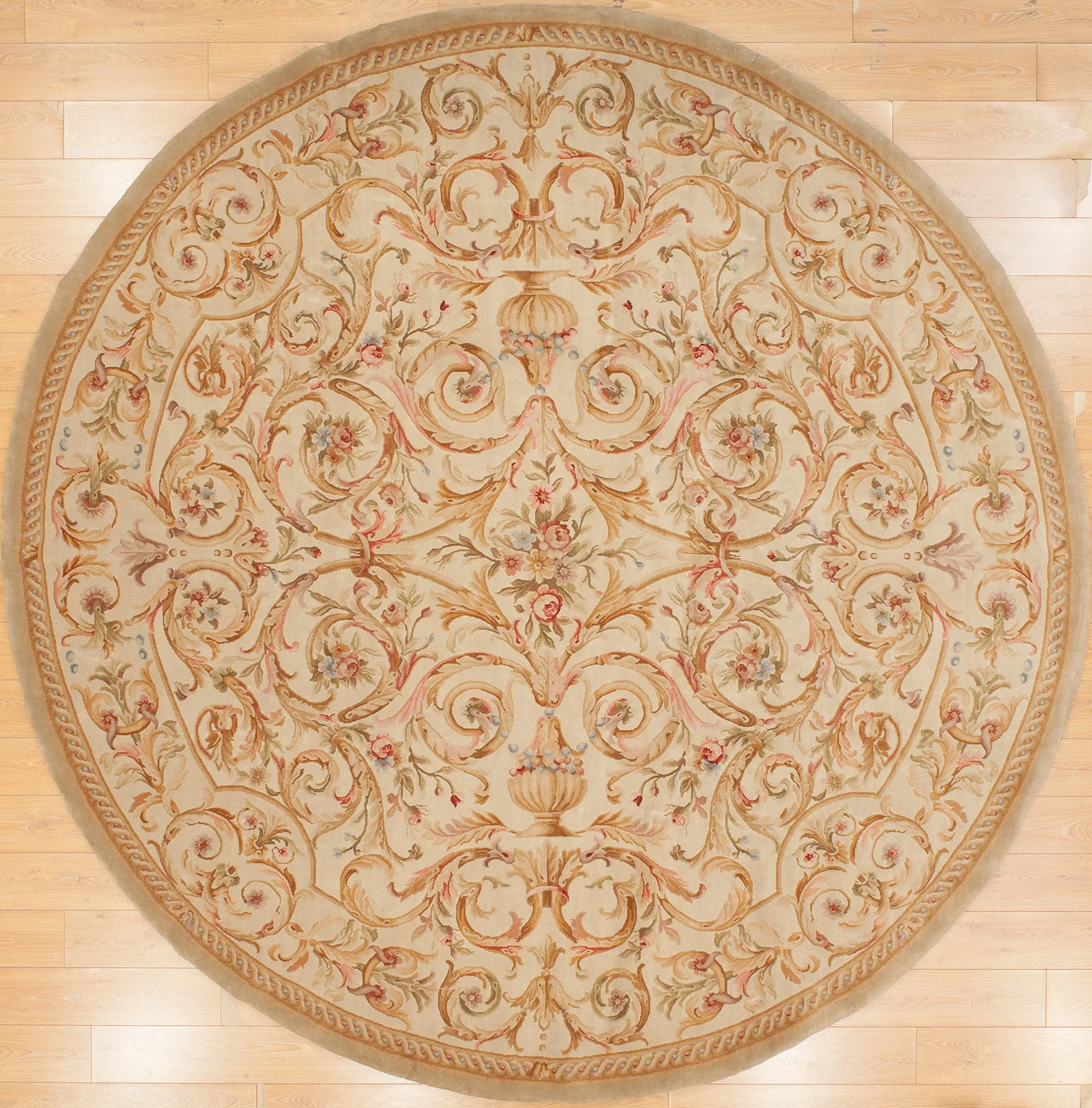 Round Savonnerie Rug