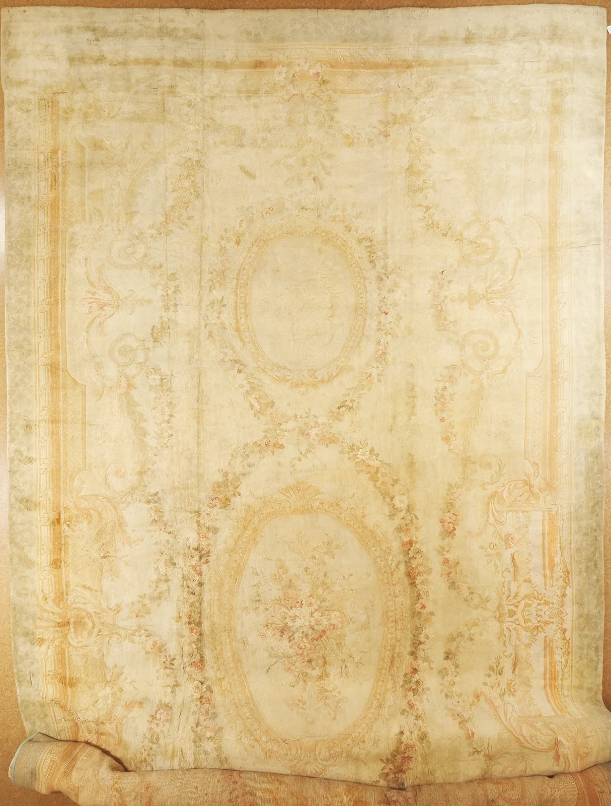 16.2 x 32.6 French Antique Paris Savonnerie Meter Size 493 x 980