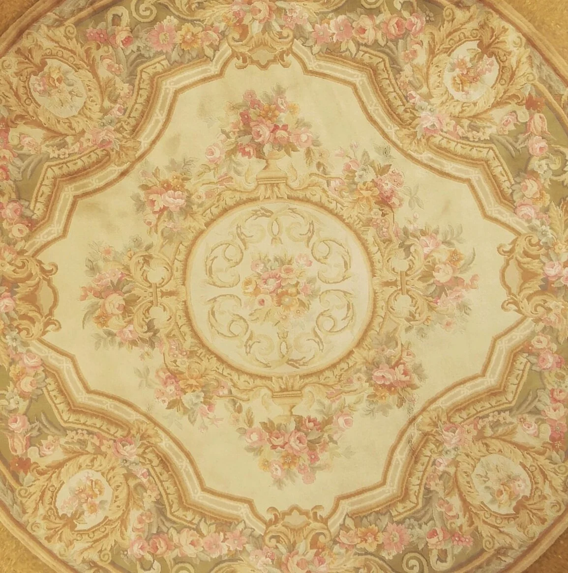Round Savonnerie Rug