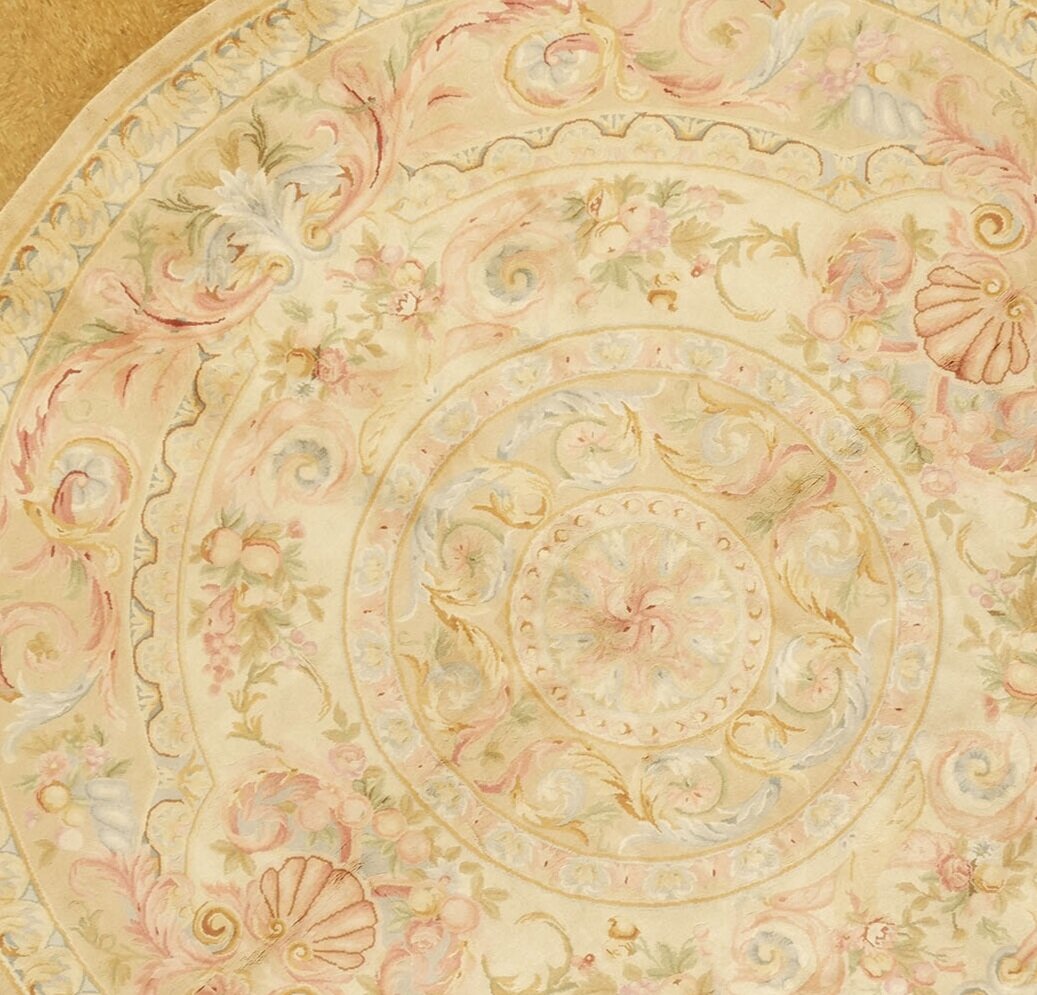 Round Savonnerie Rug