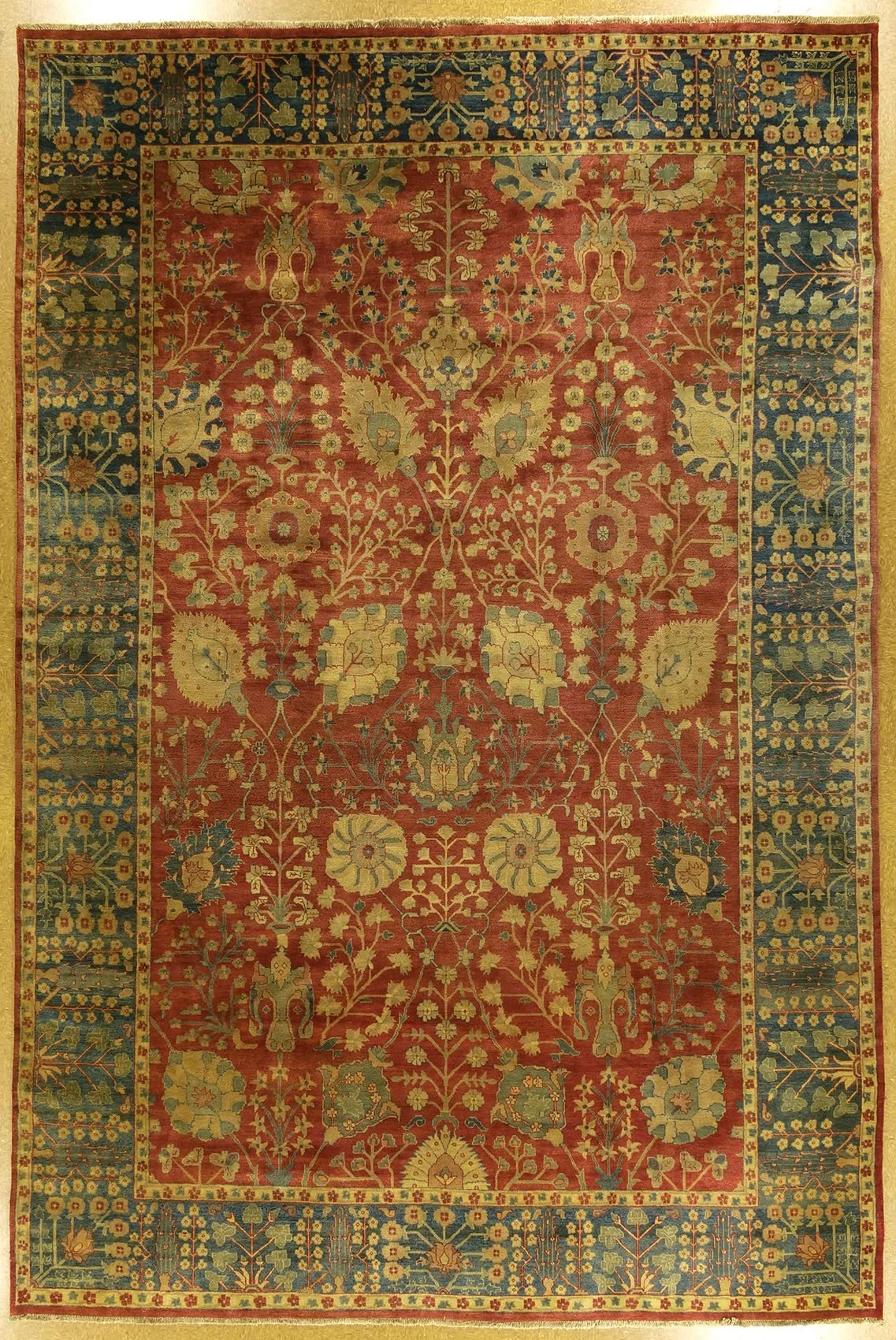 11.6 x 17.3 India 9/9 Quality Wool On Wool