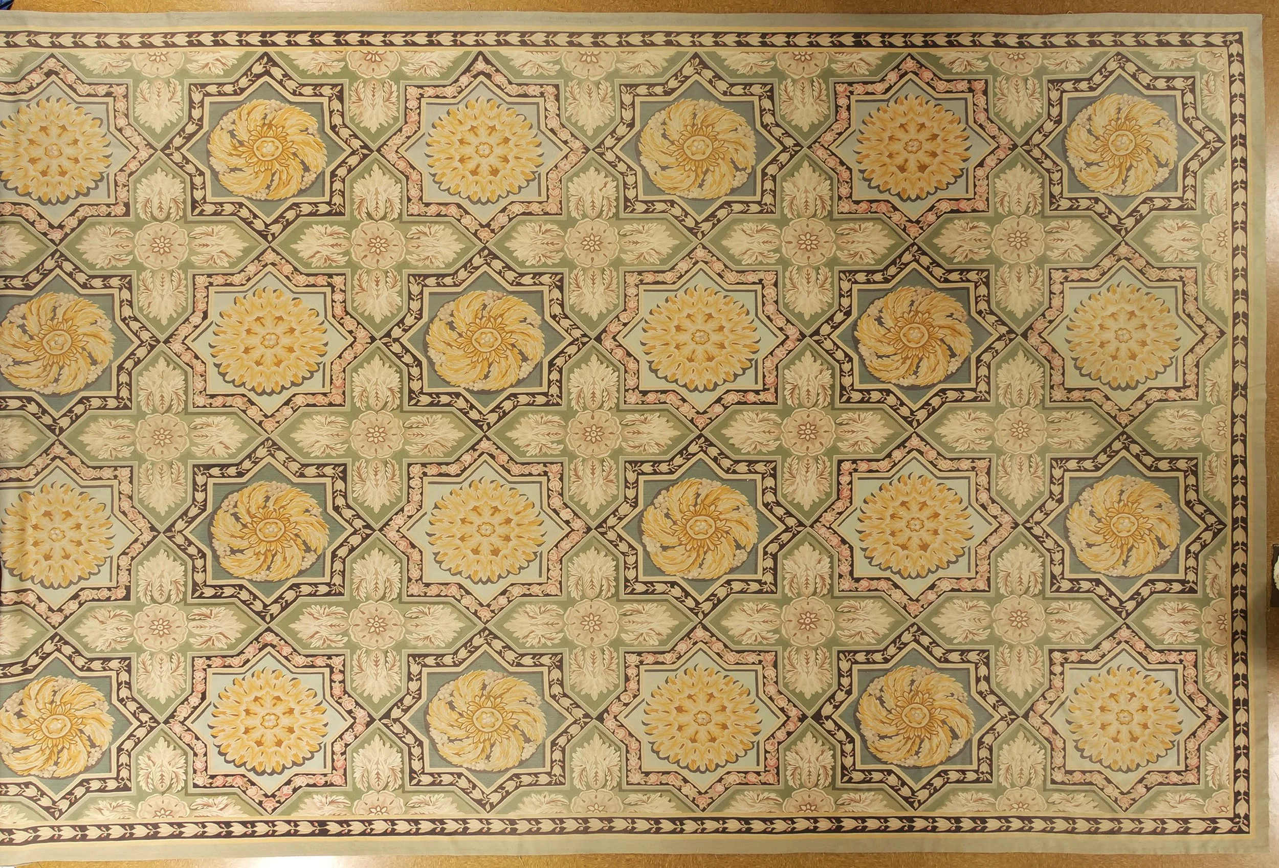 14 x 22 Aubusson Rug 153-G  Meter Size 427 x 671