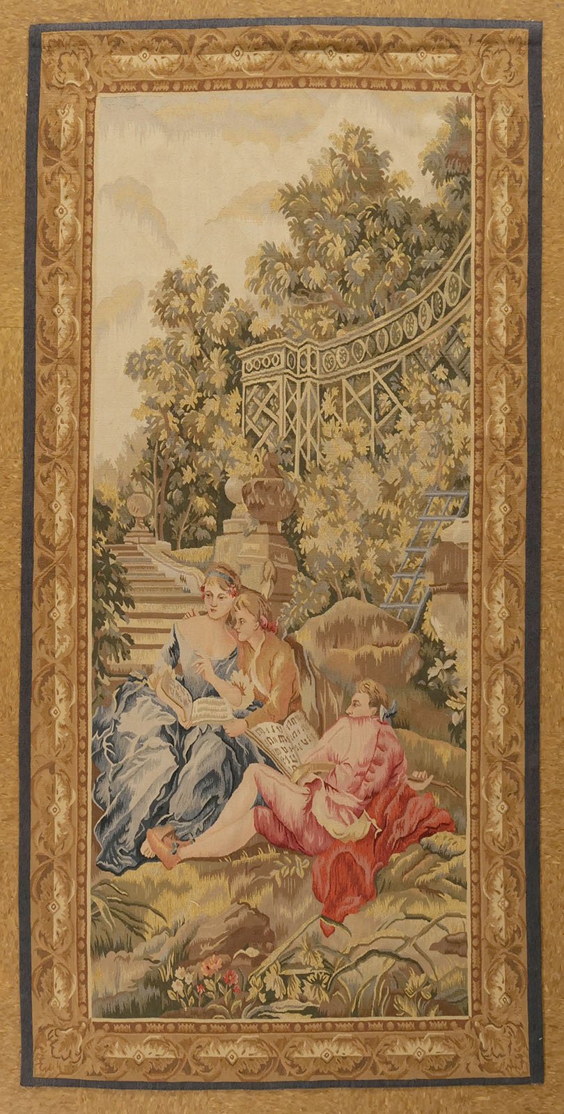 8.3 x 4 Aubusson Tapestry 9602