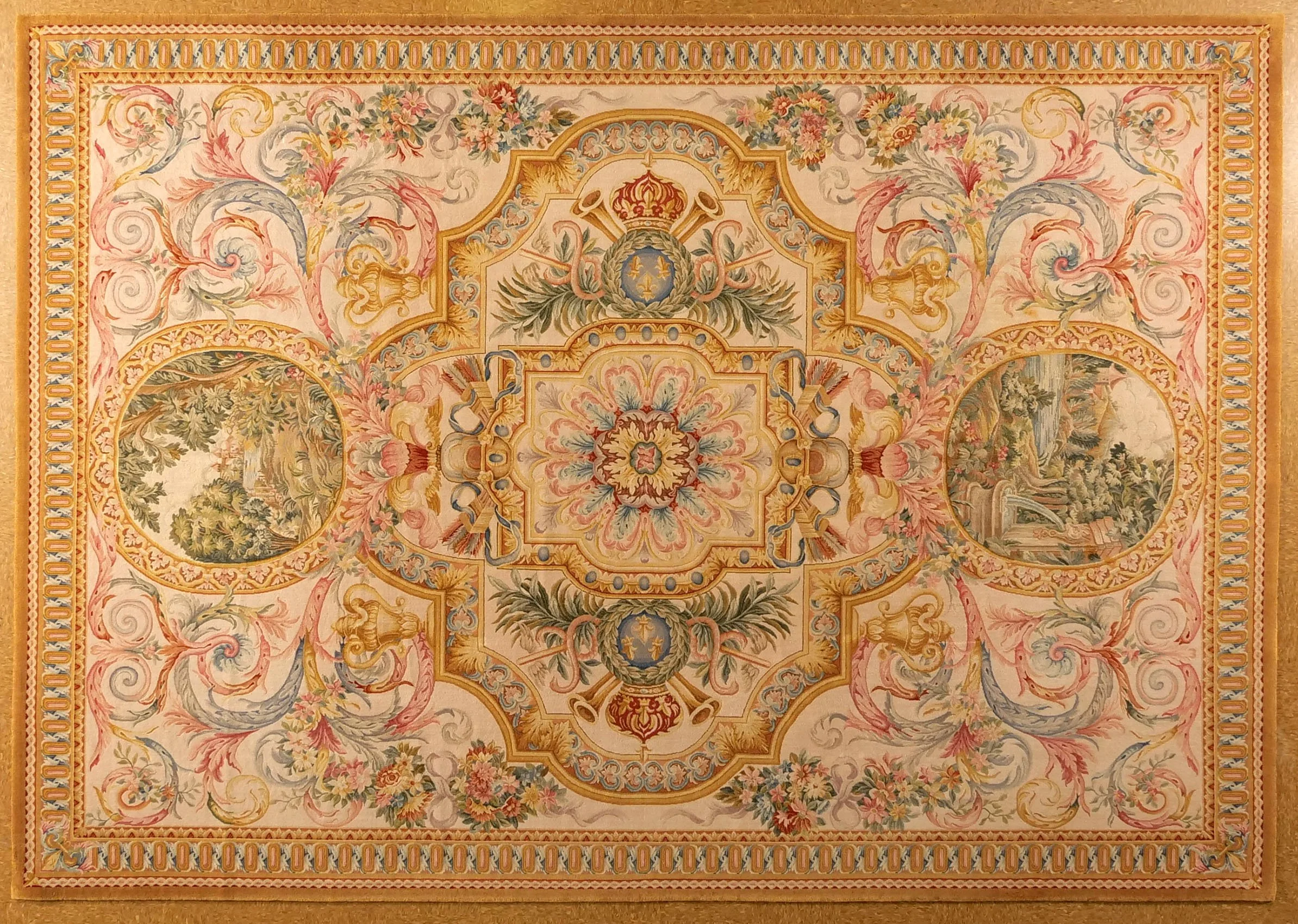 9.10 x 14.1 Savonnerie Rug S-190-I Louis XIV Style