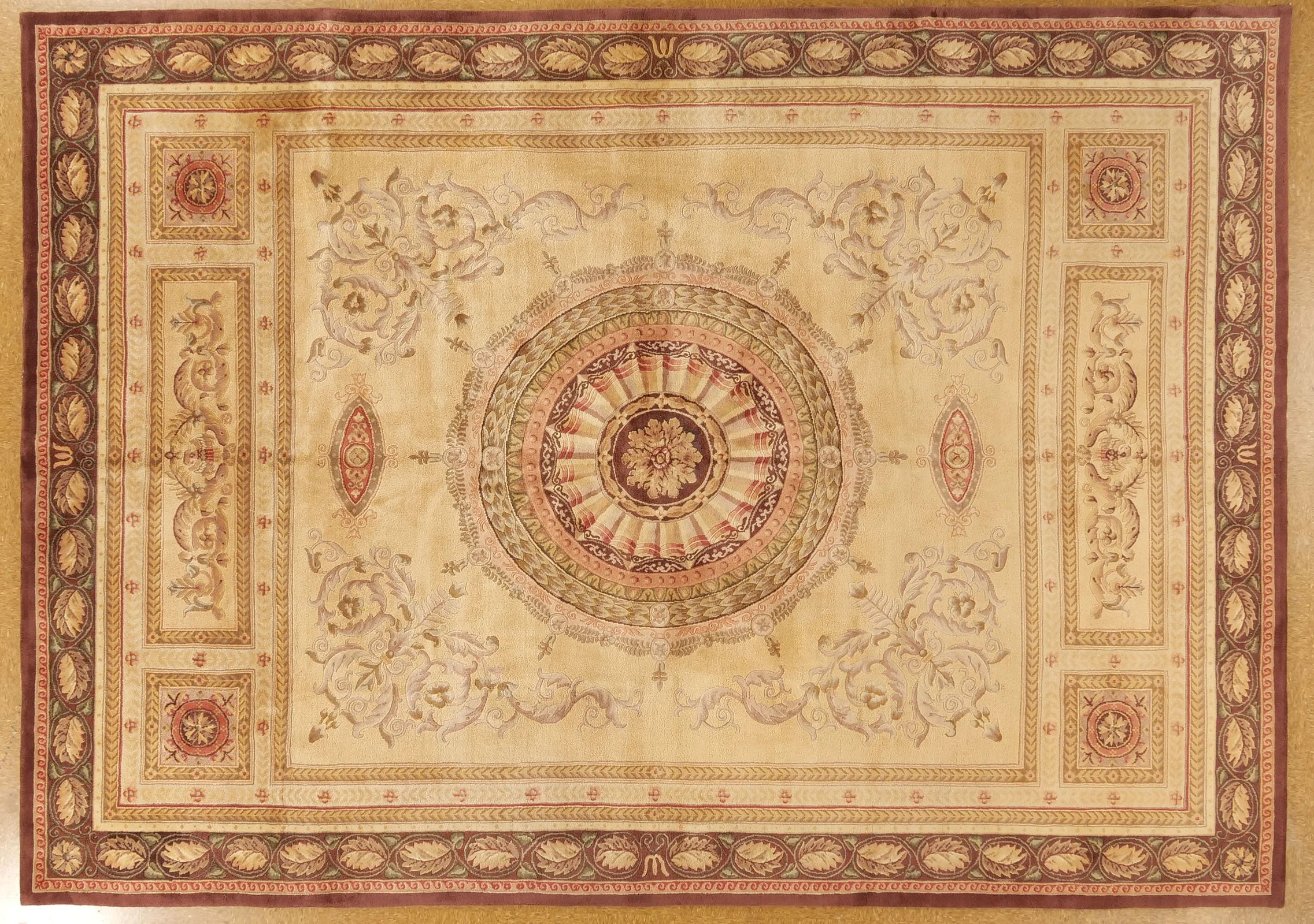 10.2 x 14.3 Savonnerie Rug 26Q S-9472