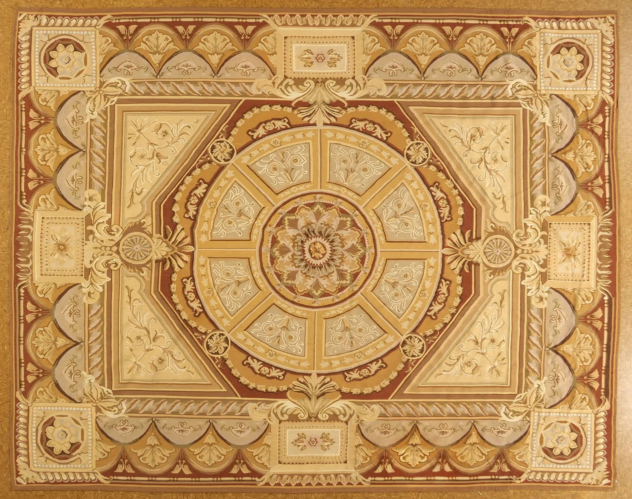 8 x 10.1 Aubusson Rug 9429