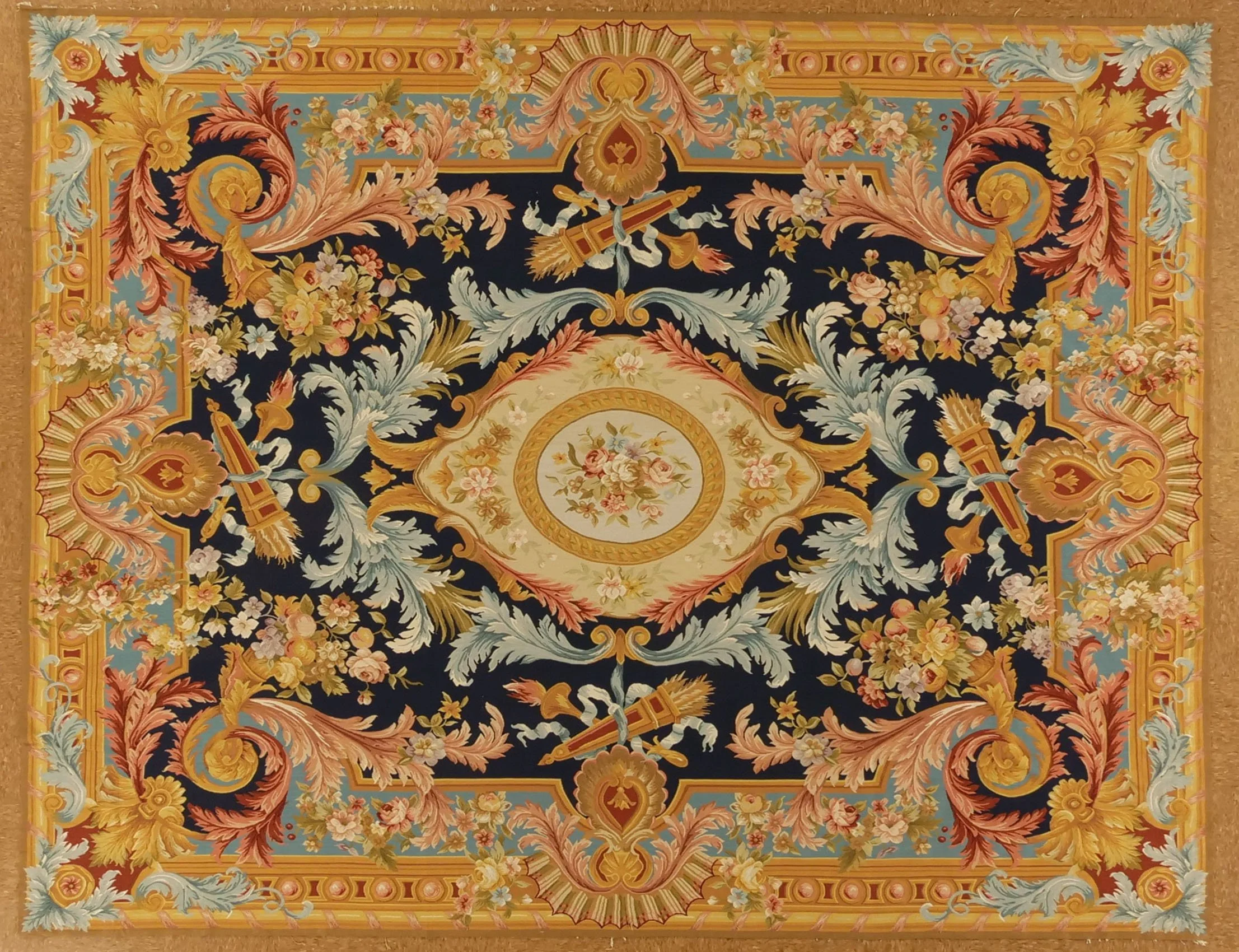 8.2 x 10.4 Silk Aubusson Rug