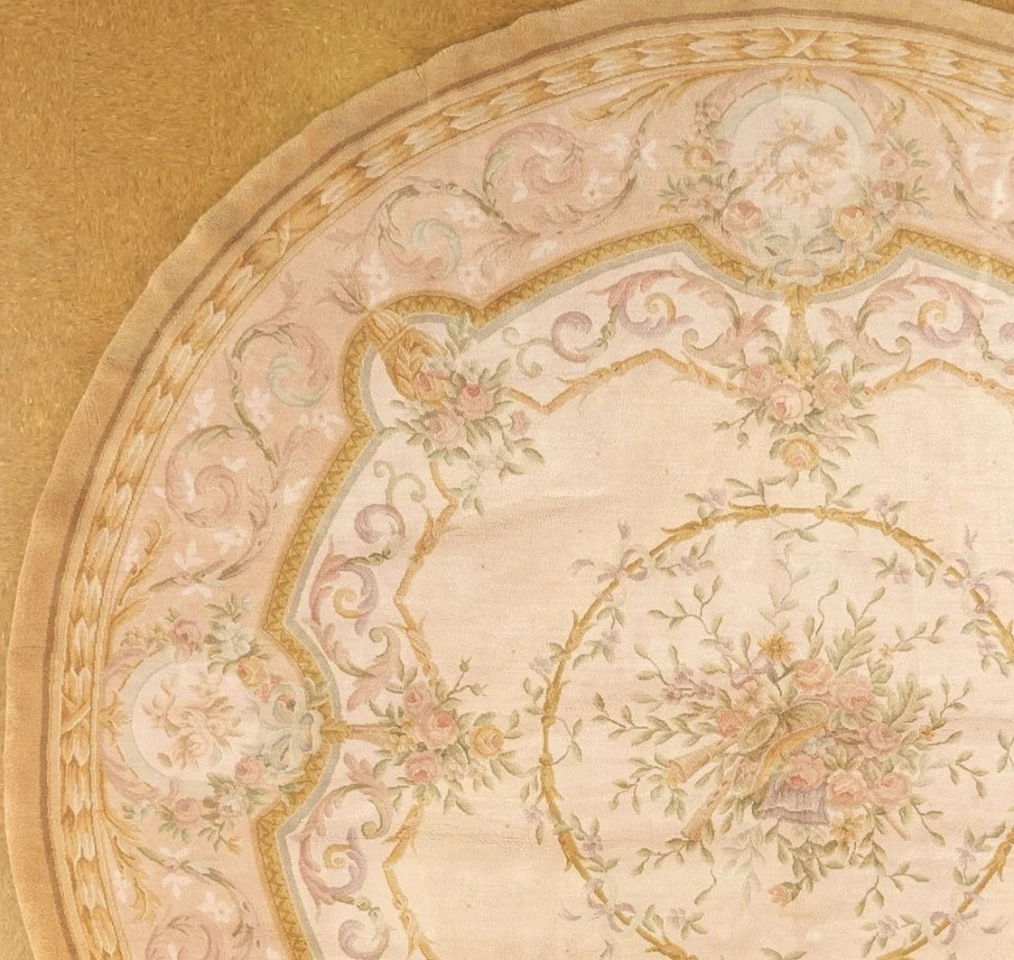 Round Savonnerie Rug