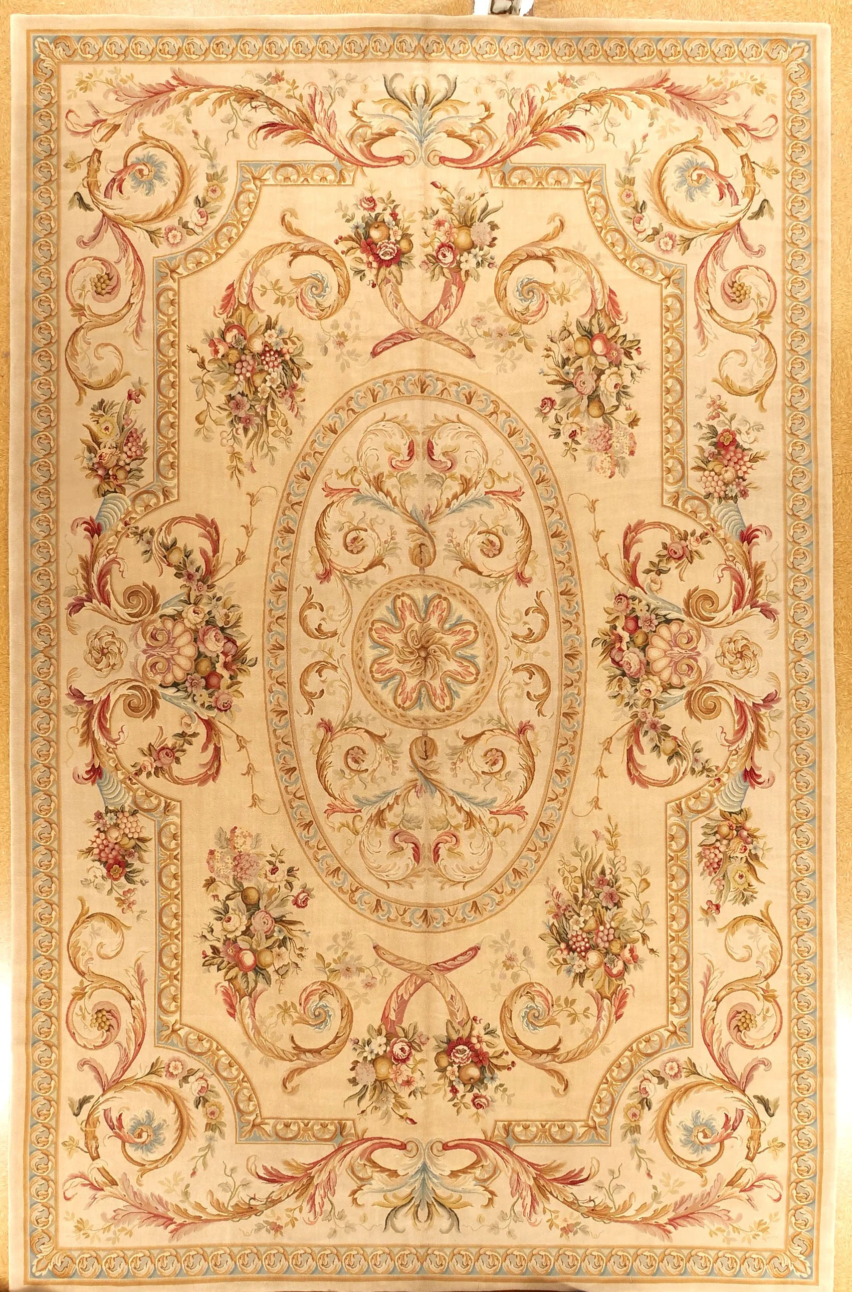 13.6 x 21.1 Savonnerie Rug 26Q S-25 Louis XIV Style