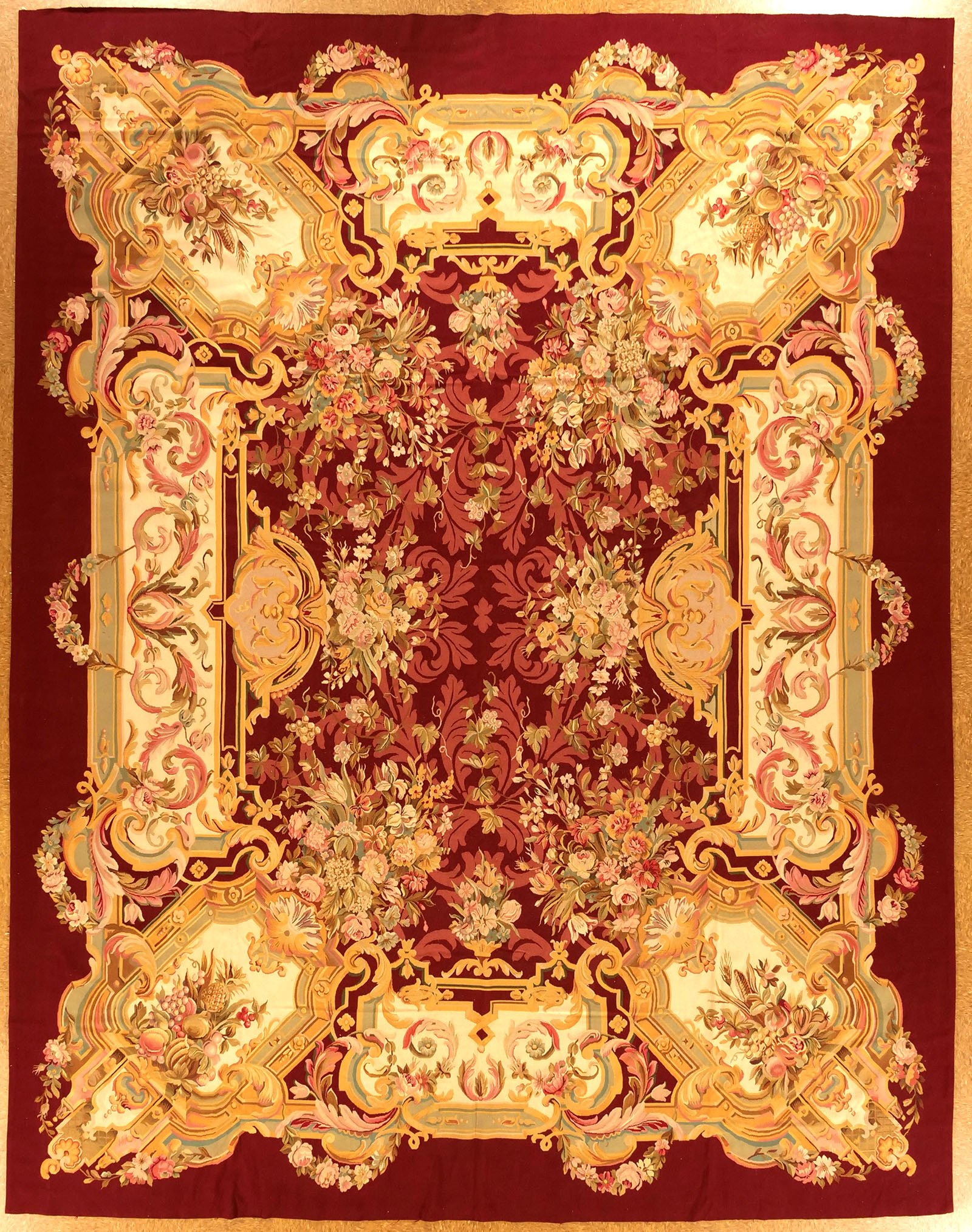 11.10 x 15.3 Aubusson Rug 9647