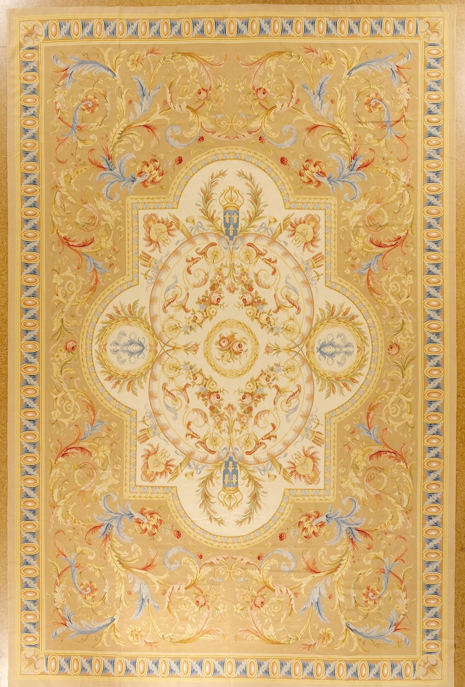 11.10 x 18.1 Aubusson Rug 21-C Louis XIV Style