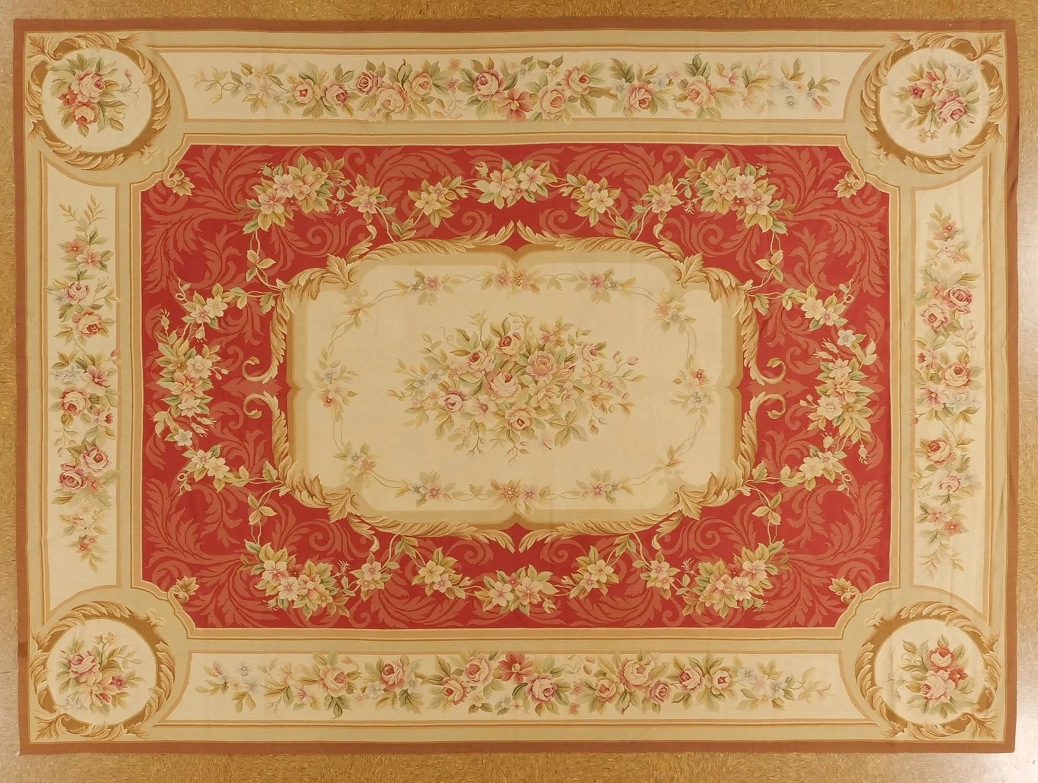 8.10 x 12.1 Aubusson Rug  9675