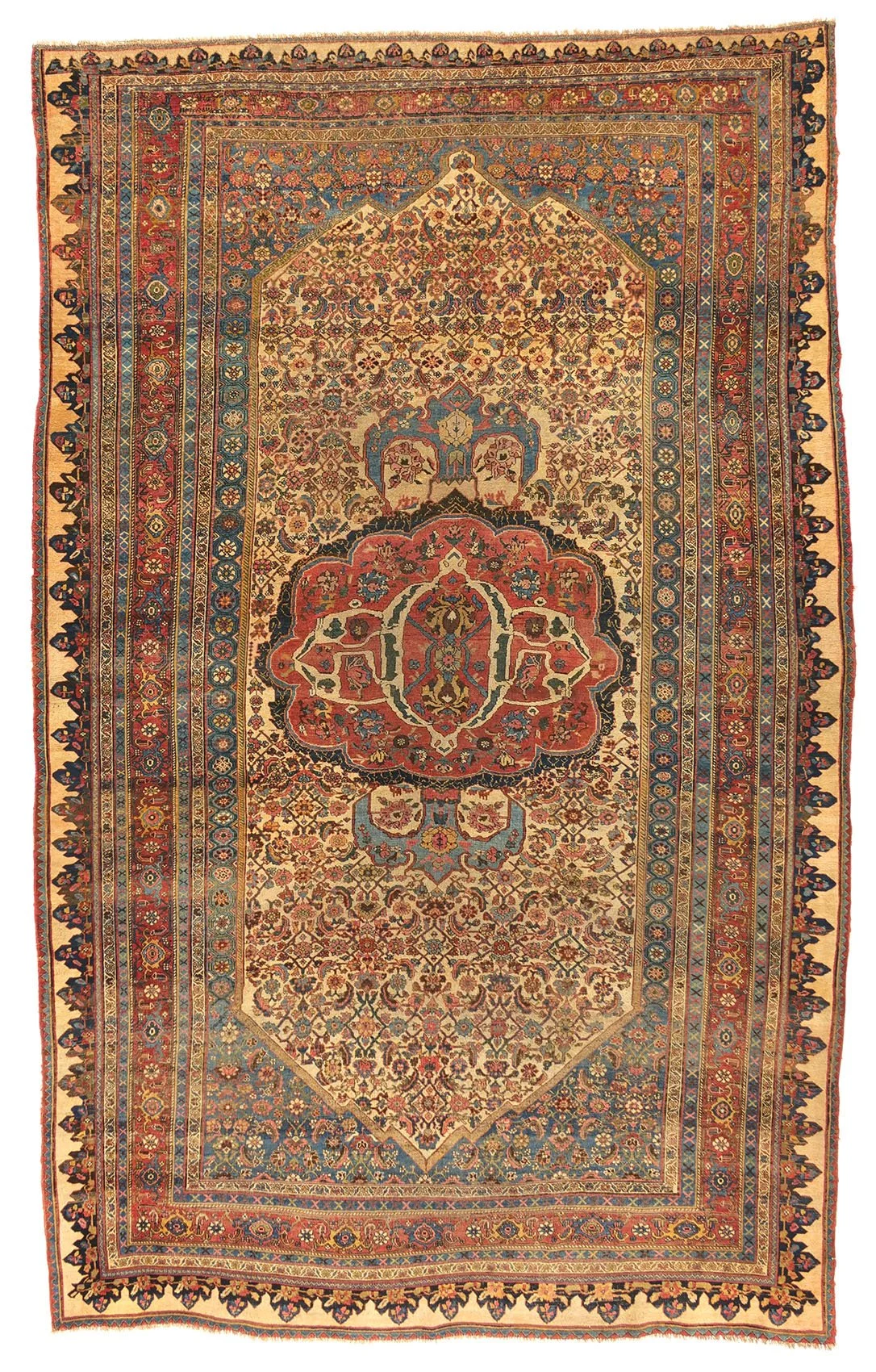 9.8 x 15.5 Garrus Bidjar All Wool Circa 1890