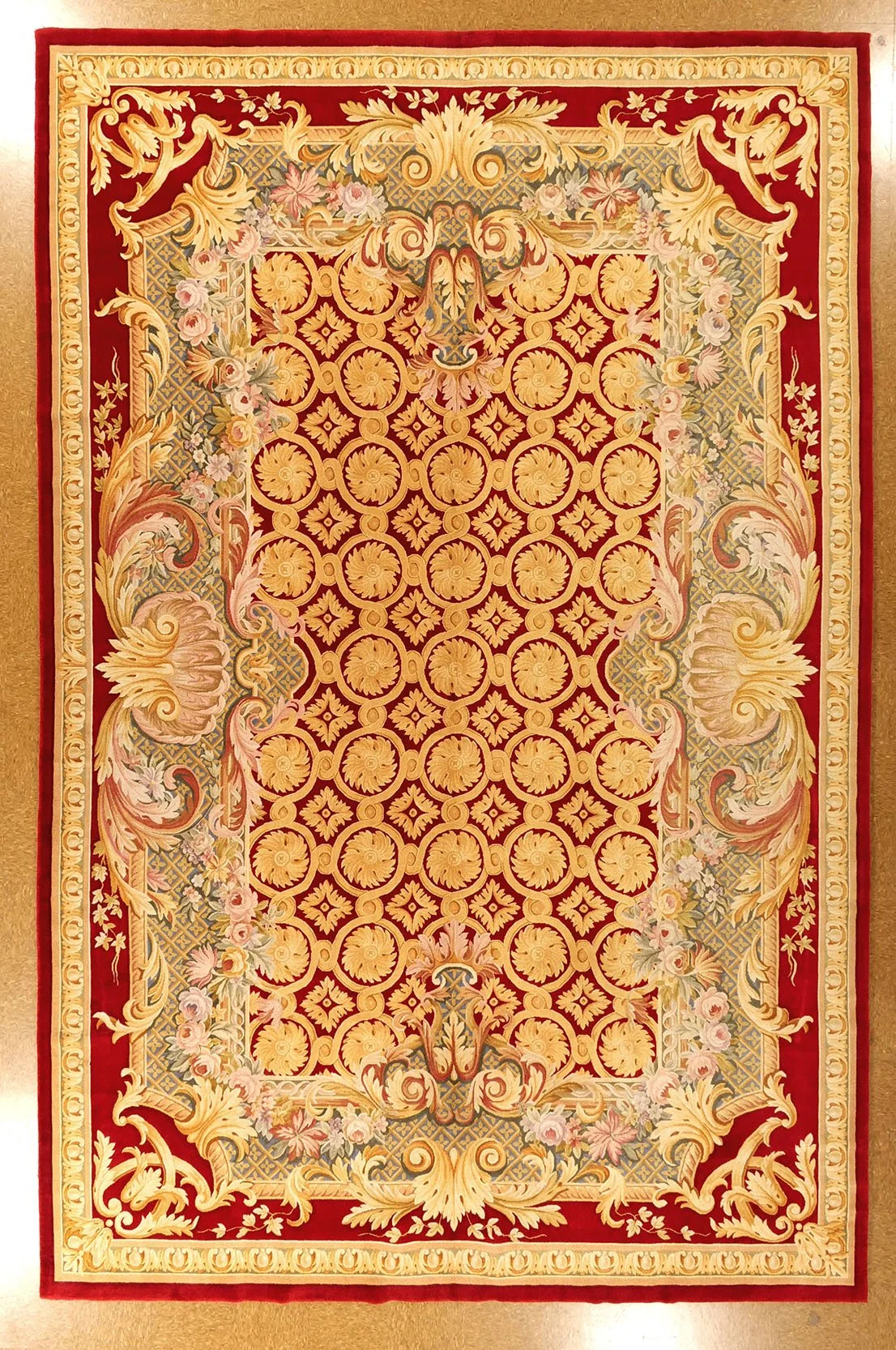 10.7 x 16.1 Savonnerie Carpet 30Q S-182-R