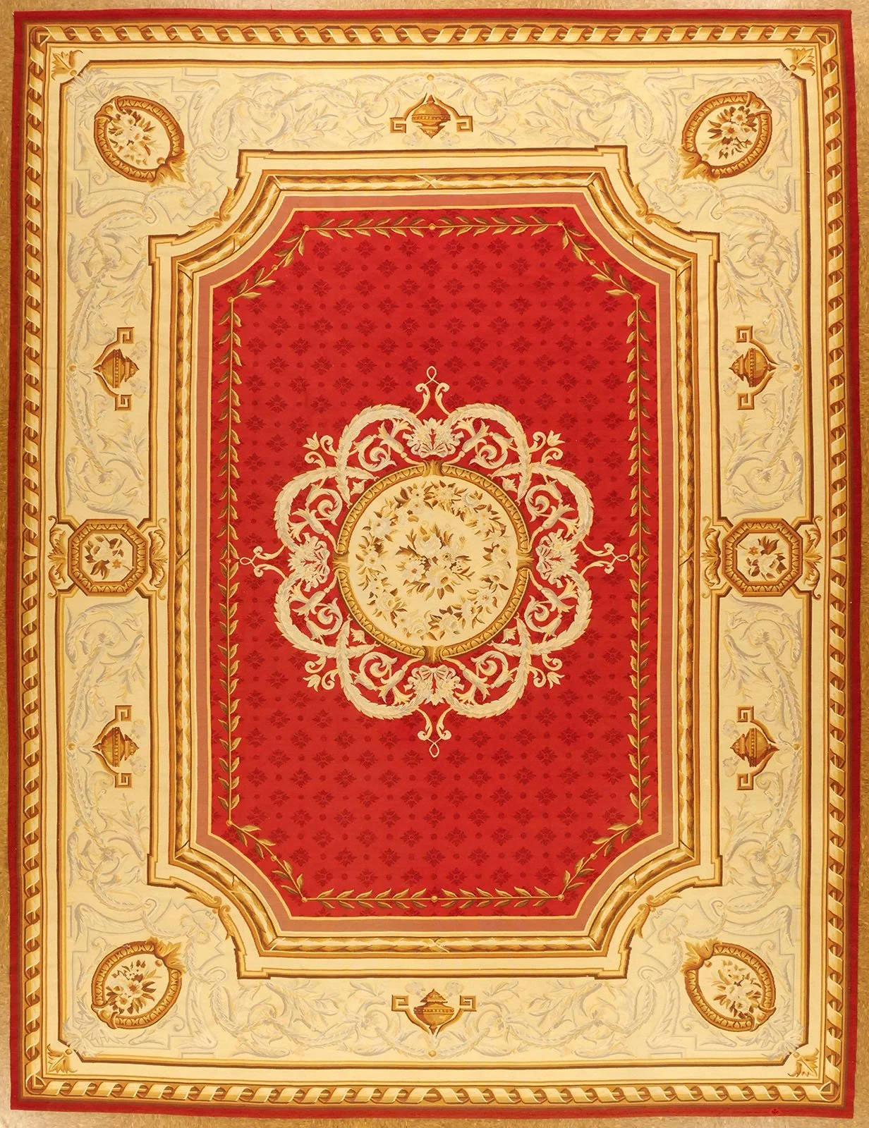 9 x 11.9 Aubusson Carpet 5072A