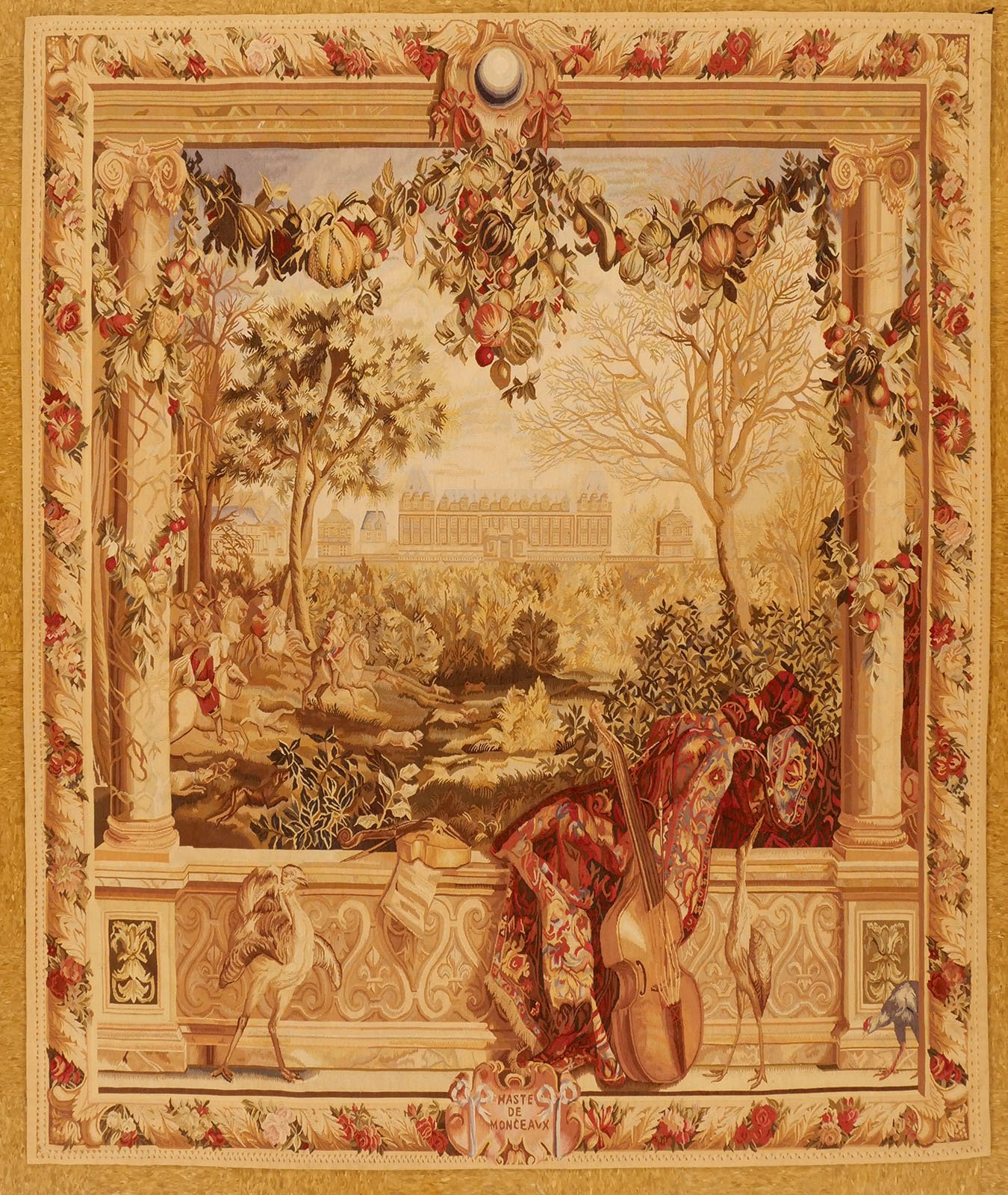 7.10 x 6.7 Tapestry "Palais de Monceaux"