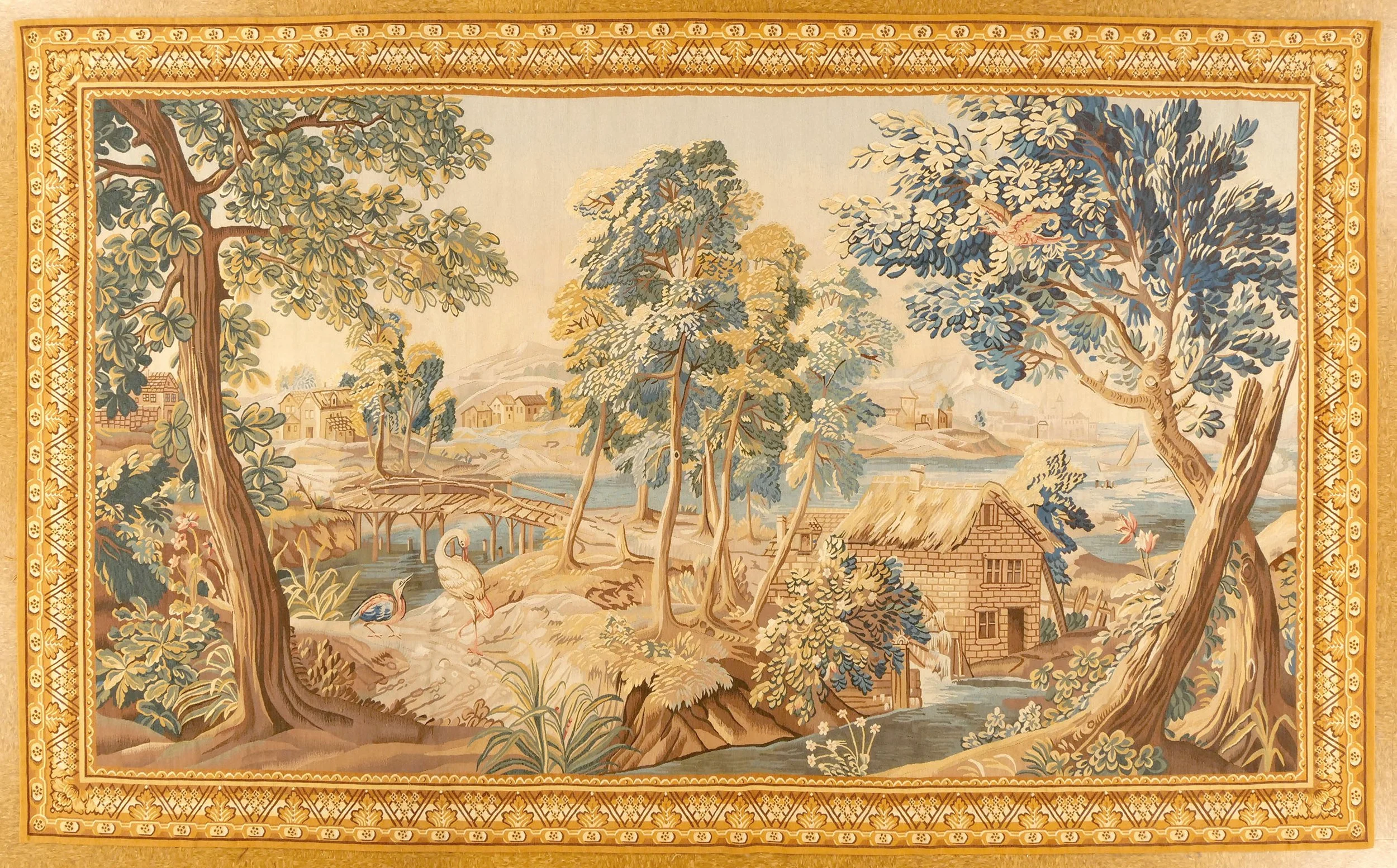 8.5 x 13.7 Aubusson Tapestry 2040