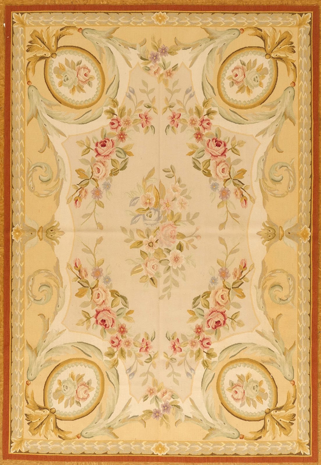 4.11 x 7.1 Aubusson Rug 583