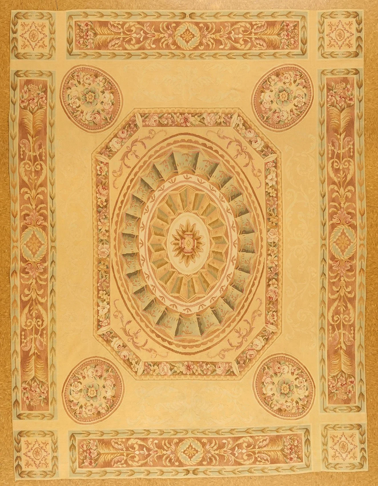 7.10 x 10.1 Aubusson Rug 9702