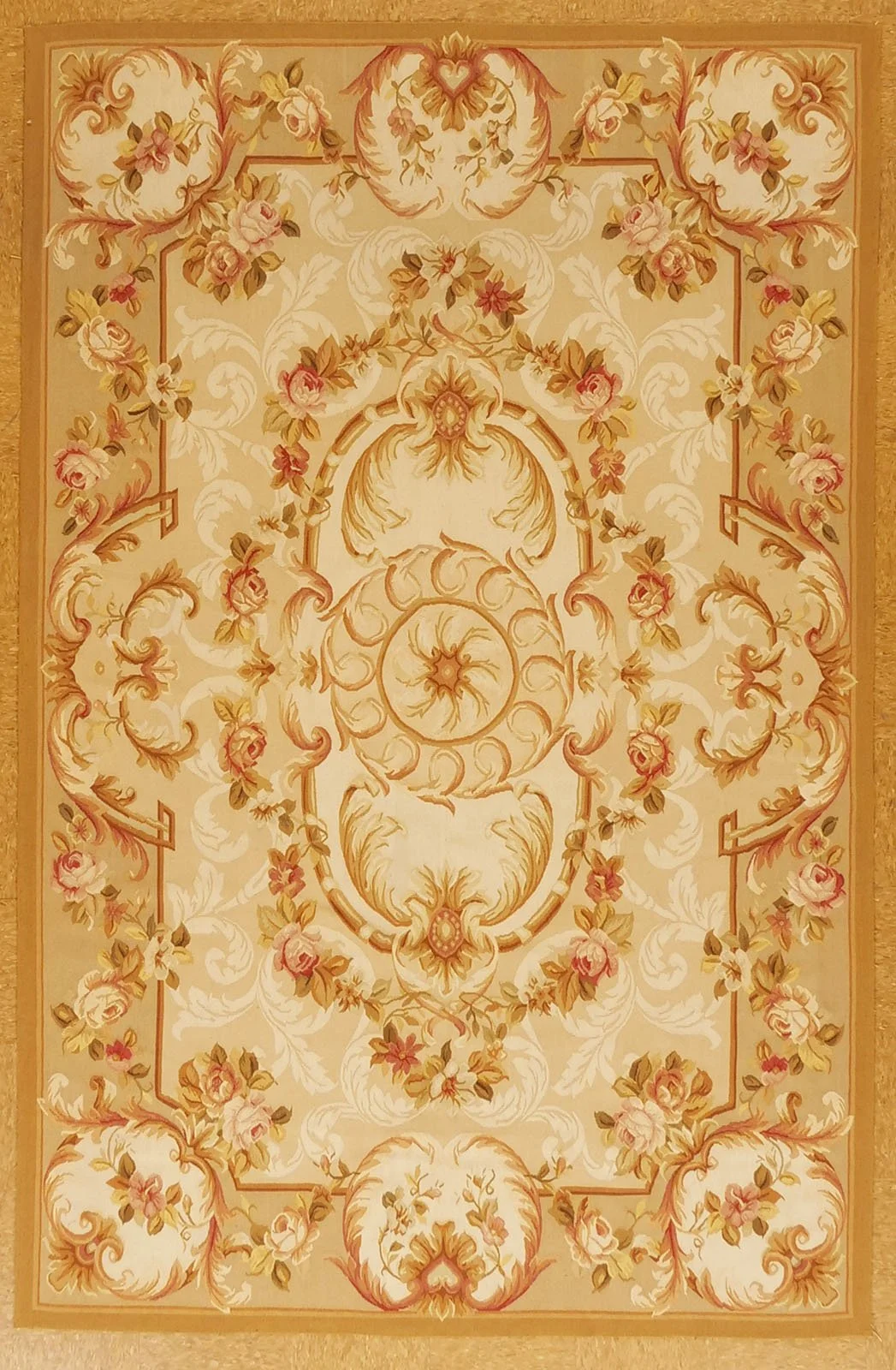 5.11 x 9.1 Aubusson Rug 9785