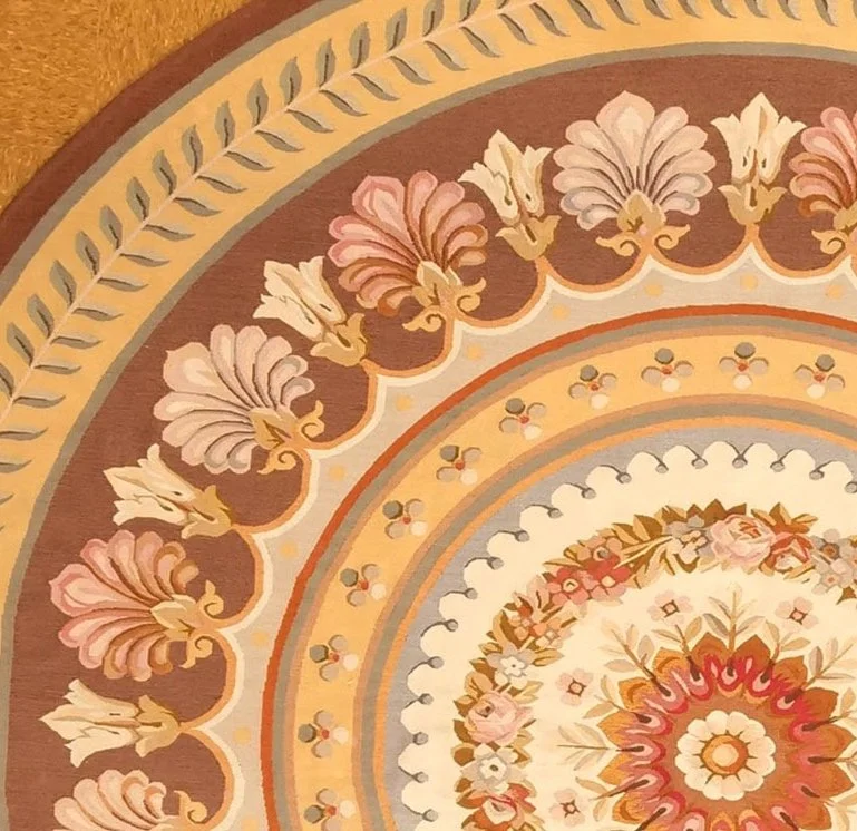 Round Aubusson Rug