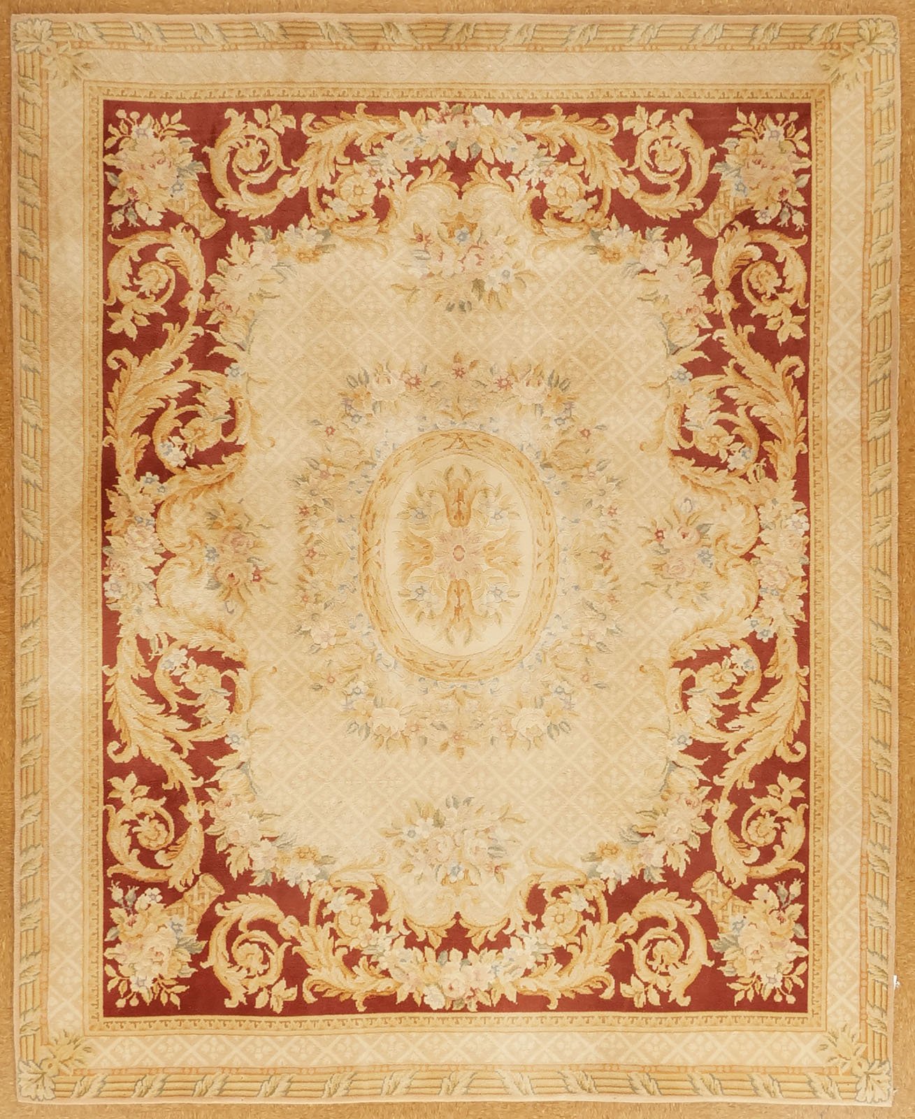 8.1 x 10 Savonnerie Carpet SV-9796