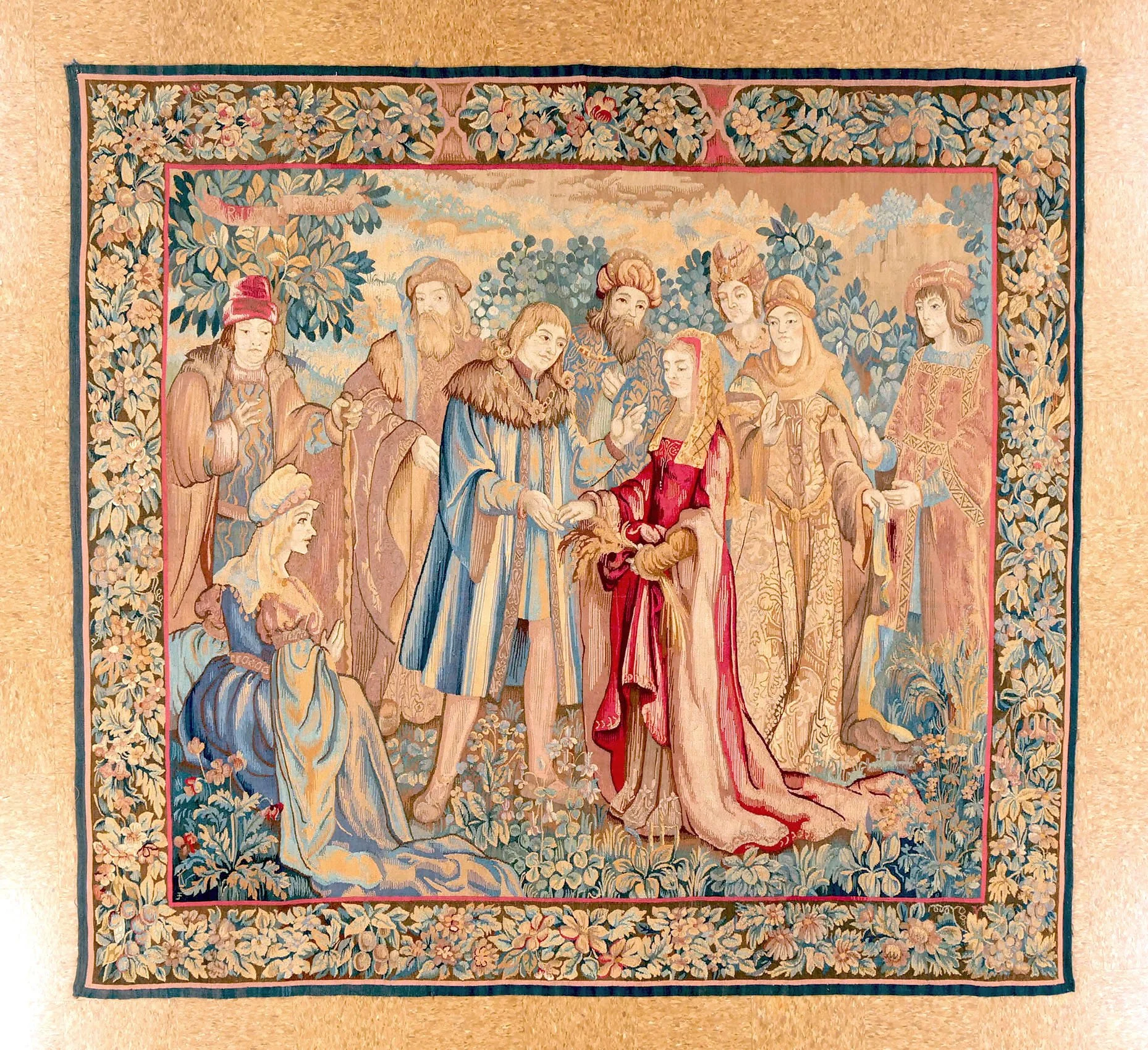 8.1 x 8.10 Antique Brussels Tapestry