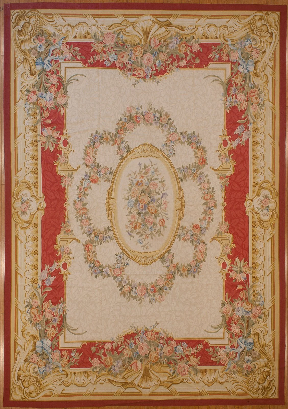 10 x 14.4 Aubusson Rug 398-R