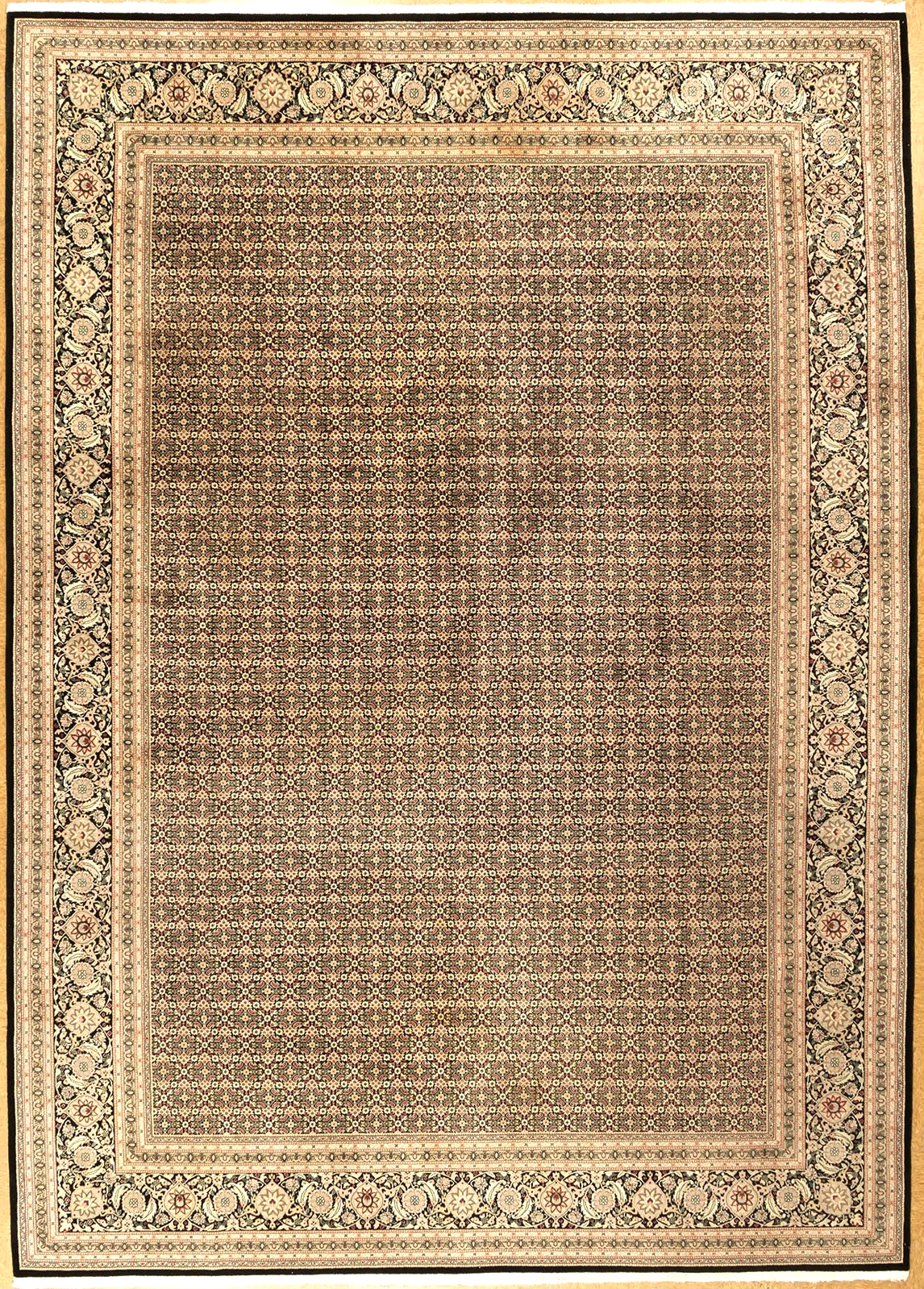 10+x+13.9+Indo+Persian+Mahi tabriz rug
