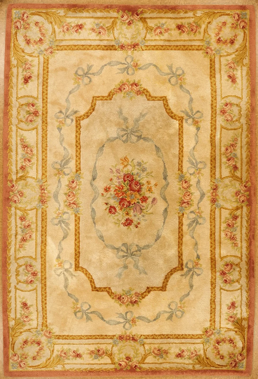 6.10 x 10.1 Antique French Savonnerie Carpet # 9449