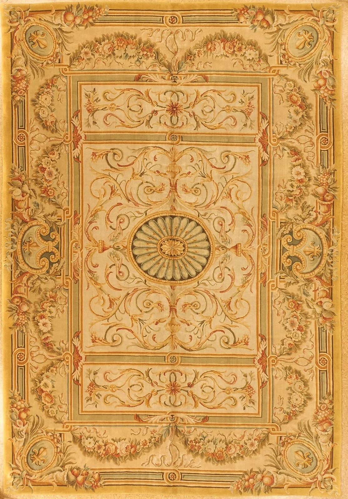 9.7 x 13.11 Savonnerie Rug 26Q S-159