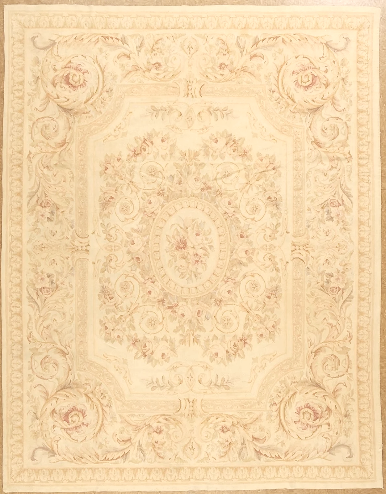 7.7 x 9.10 Aubusson Rug 9966