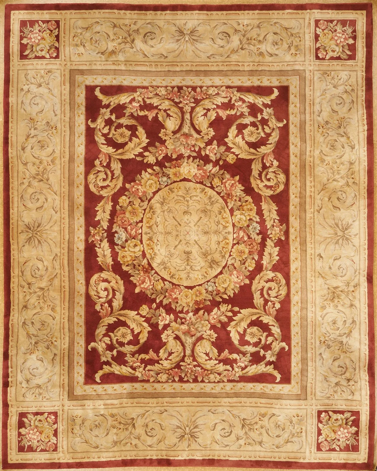8 x 10.1 Savonnerie Rug Empire Style SV-1038 Meter Size 244 x 307