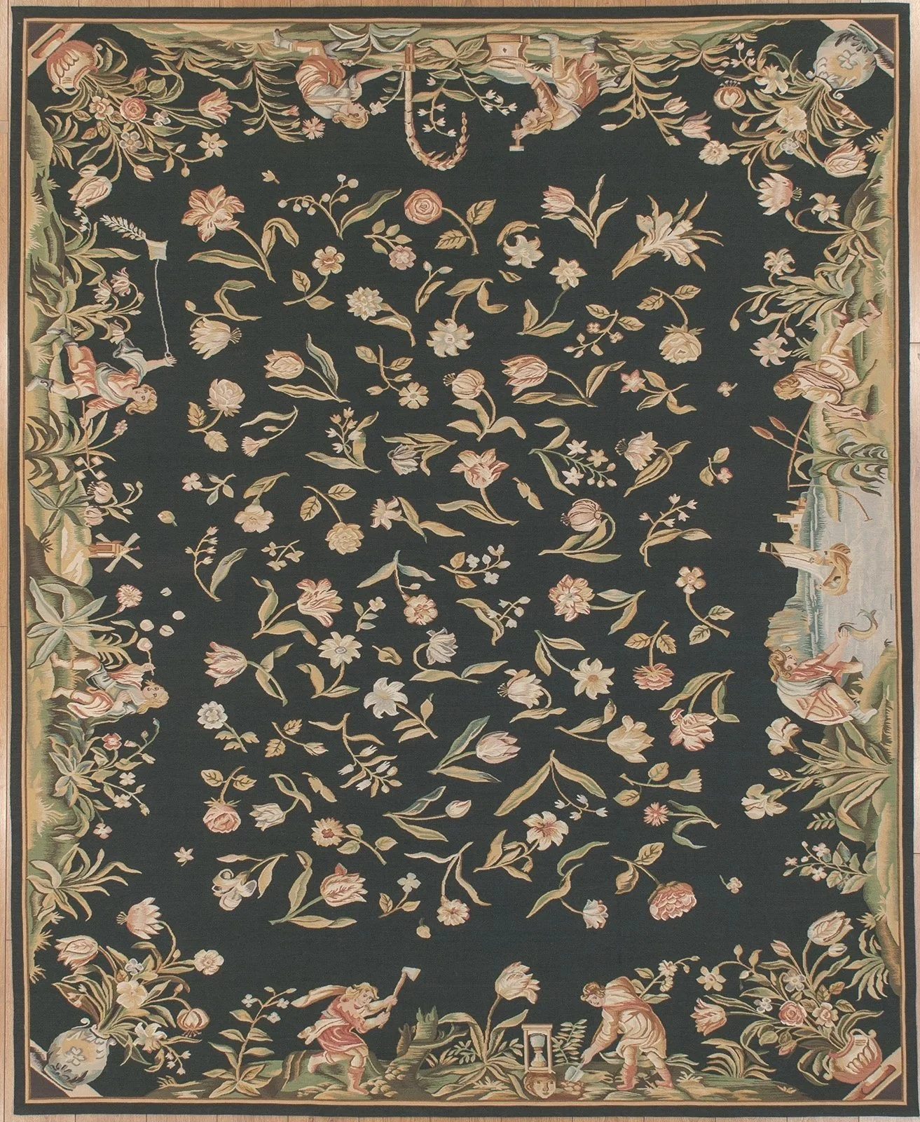 black-aubusson-rug