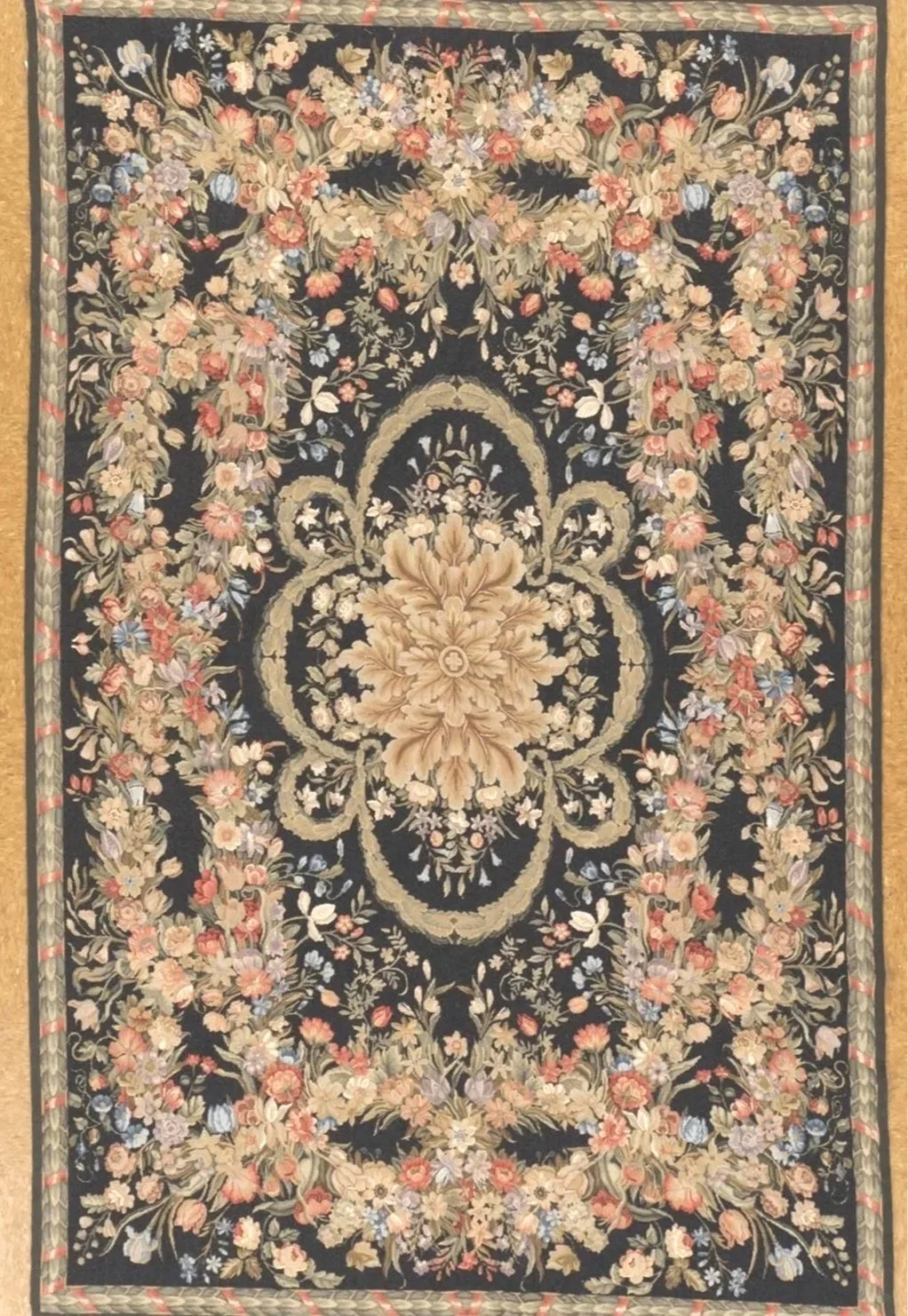 5.8 x 8.10 Petit Point Needlepoint Rug 9402