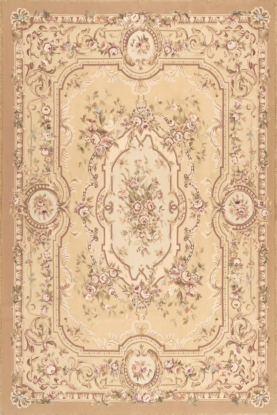 6.1 x 9.3 Aubusson Rug 1290
