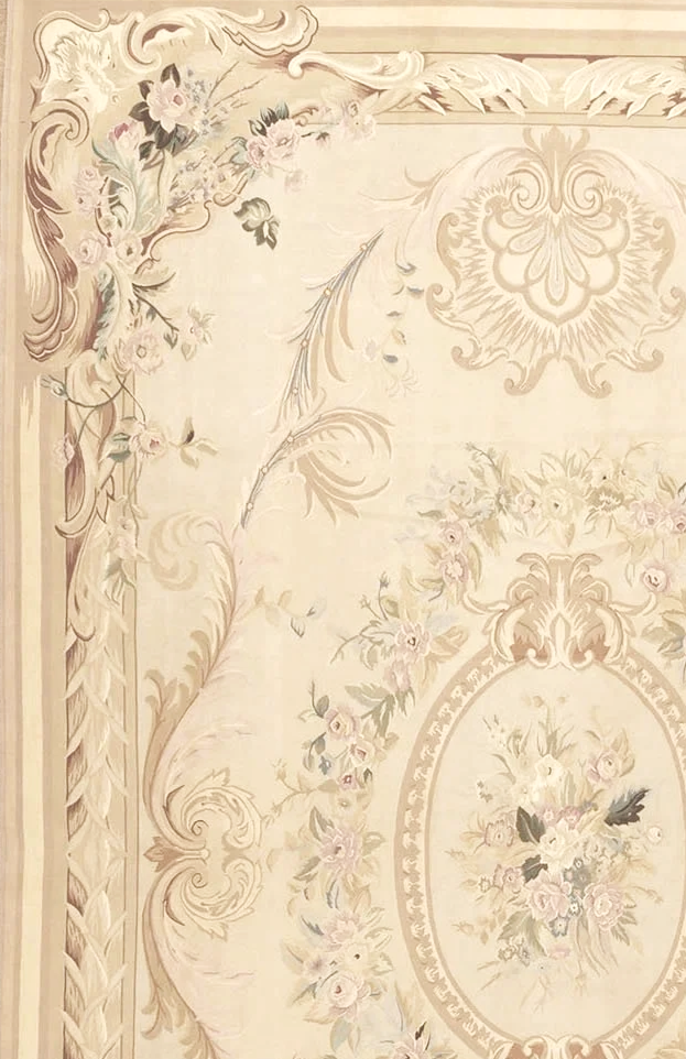 11.9 x 18.5 Aubusson Rug 1156