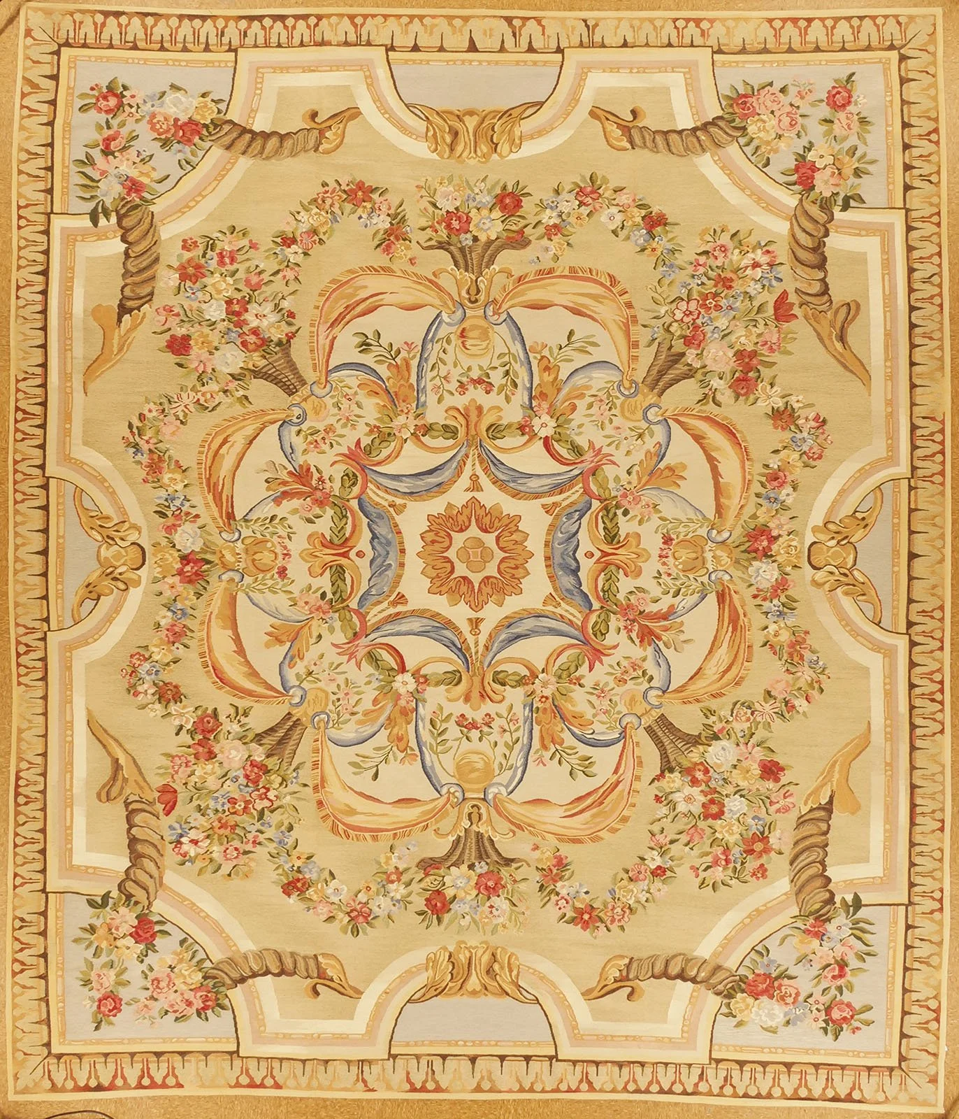 13.6 x 15.8 Abadjian Aubusson Carpet 908