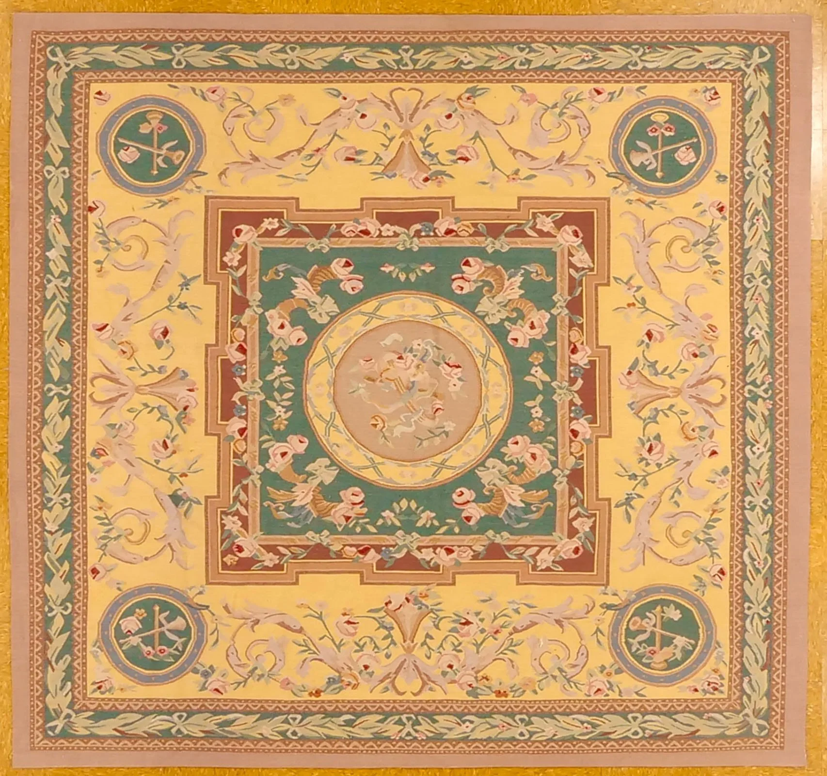 6.10 x 7.3 Aubusson Carpet 1051