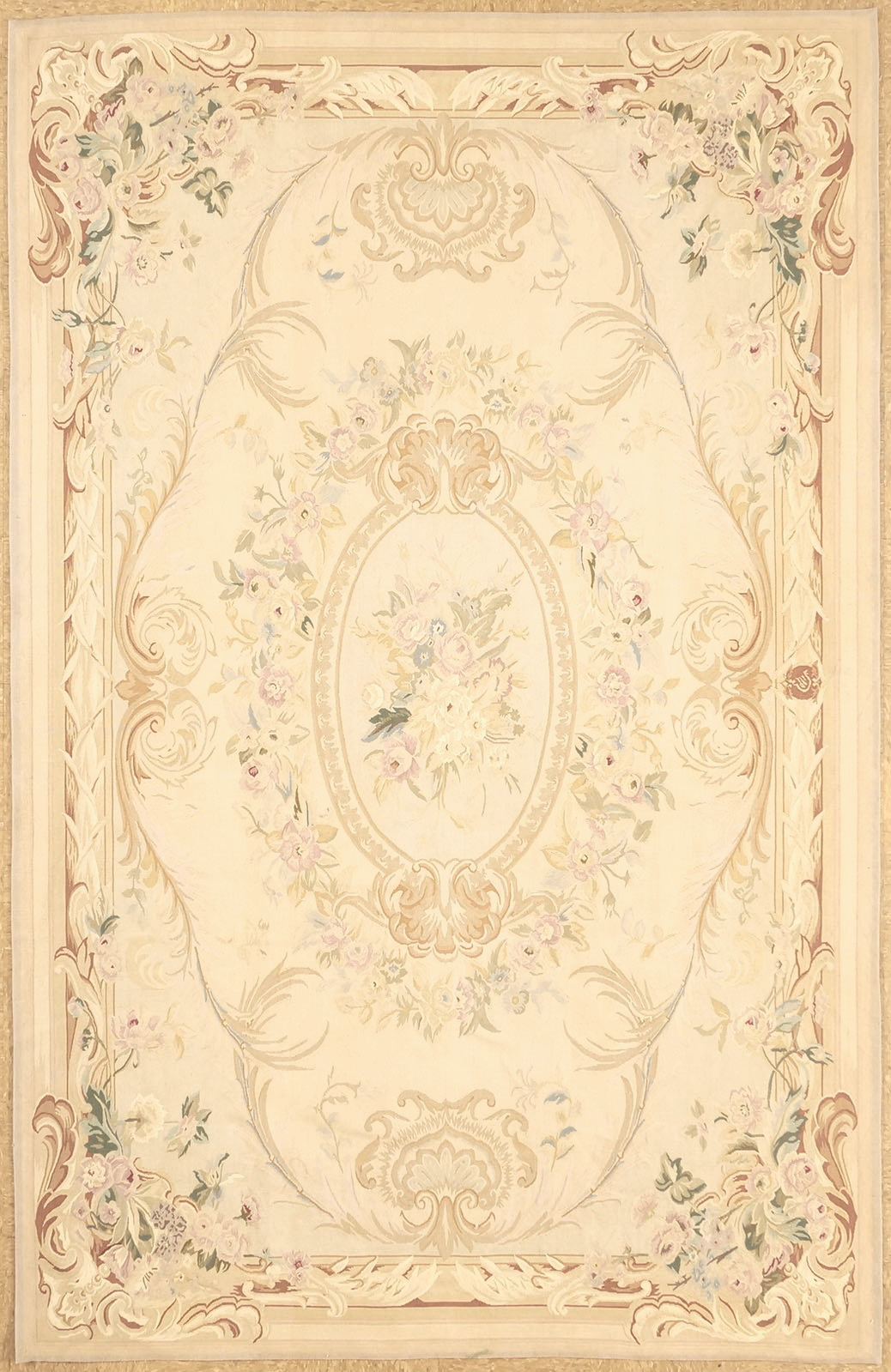 5.11 x 9.3 Aubusson Rug 156