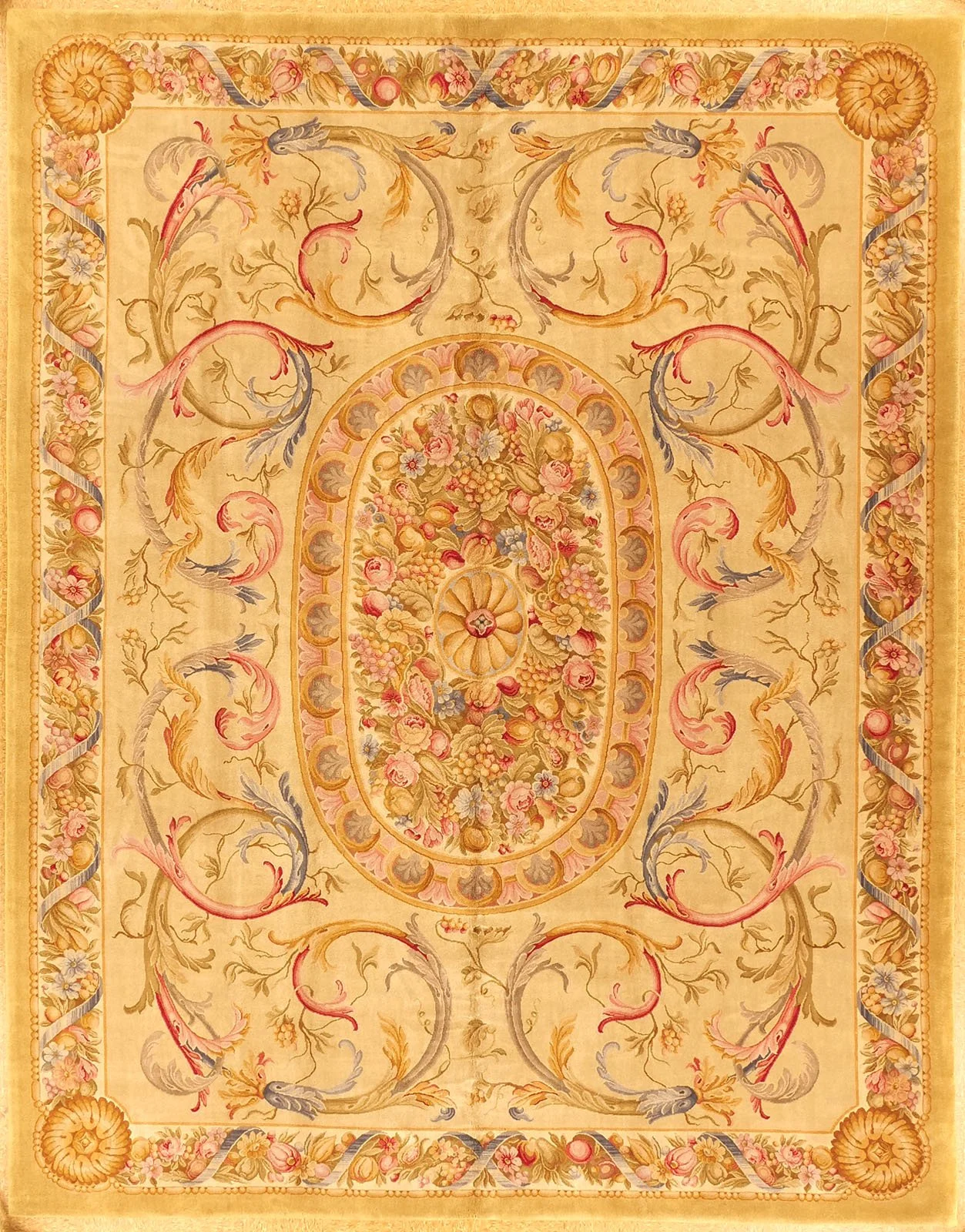 11.10 x 15 Savonnerie Rug  26Q S-2006-A