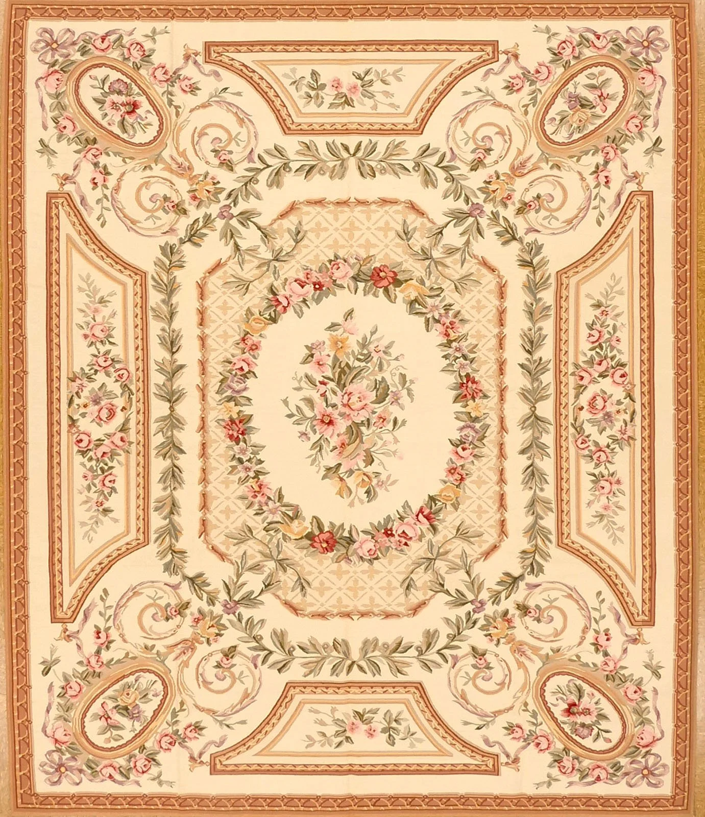 8.4 x 9.9 Aubusson Rug 5077