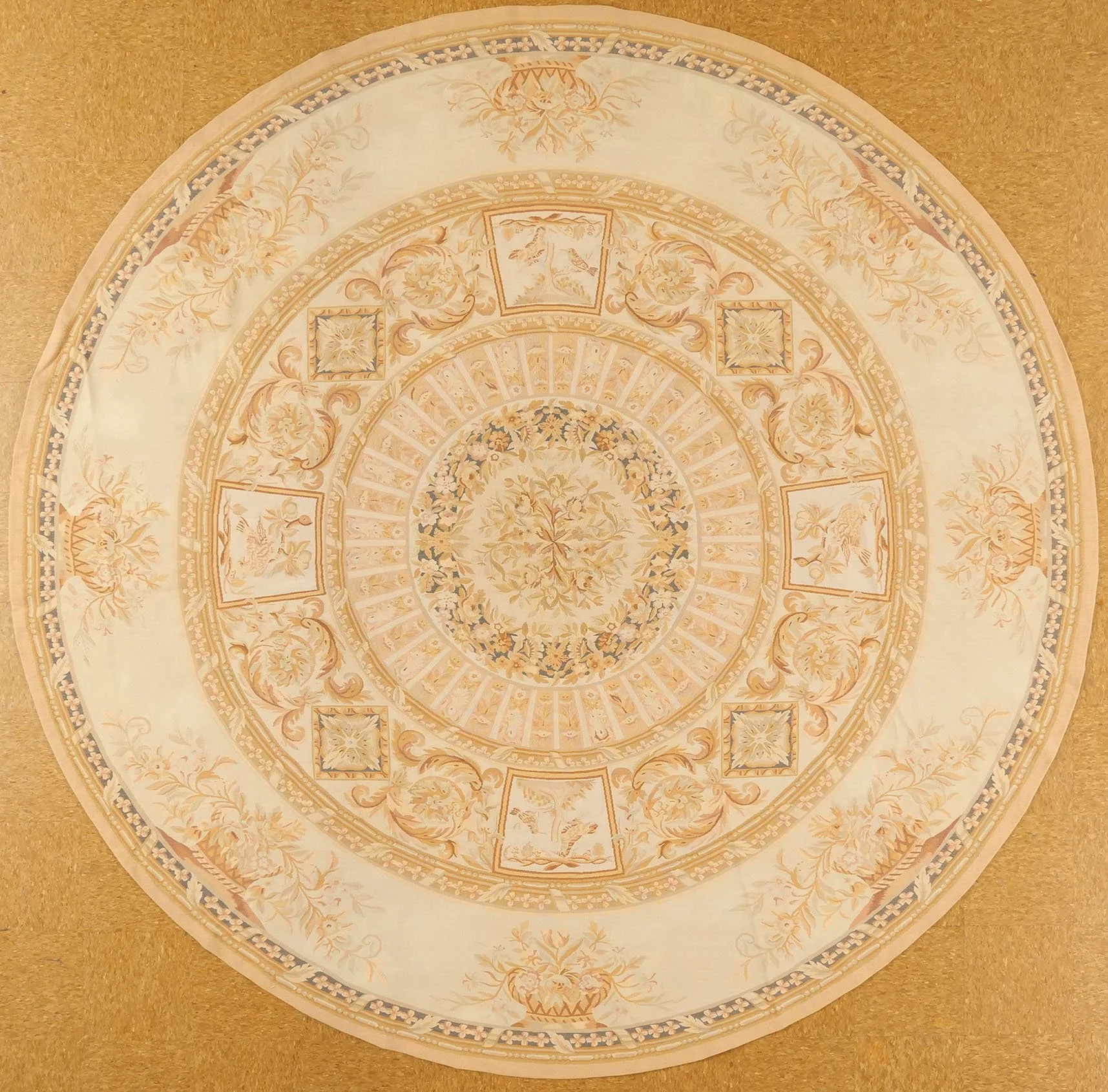 round aubusson rug