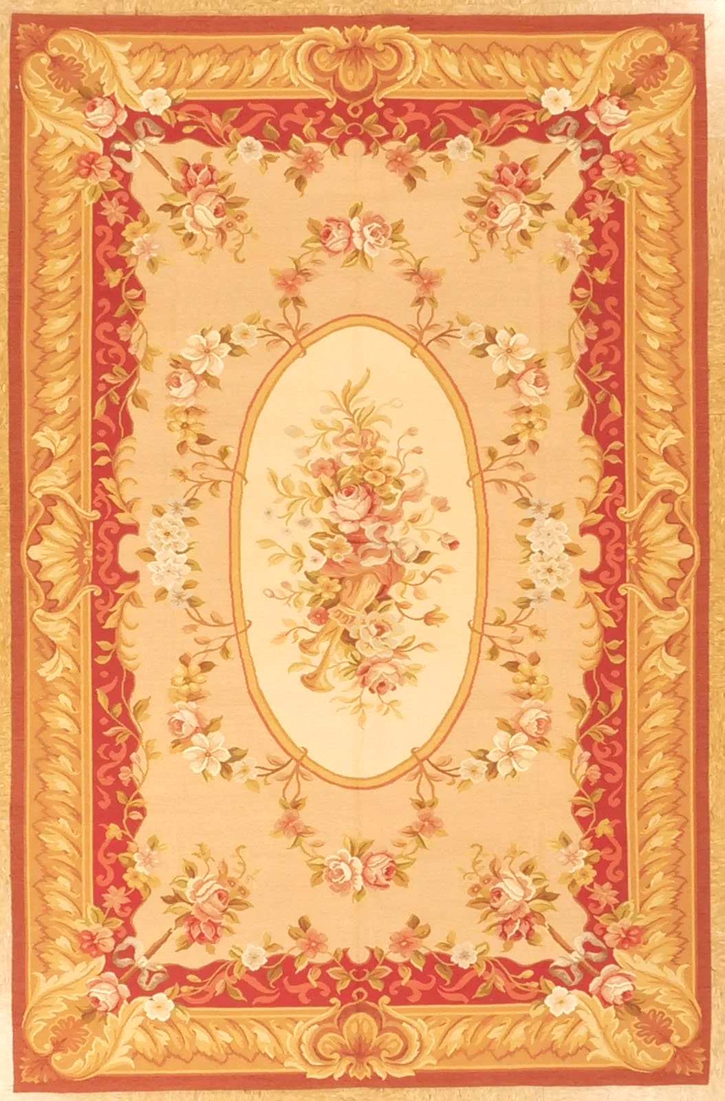 5.1 x 7.9 Aubusson Rug 1243