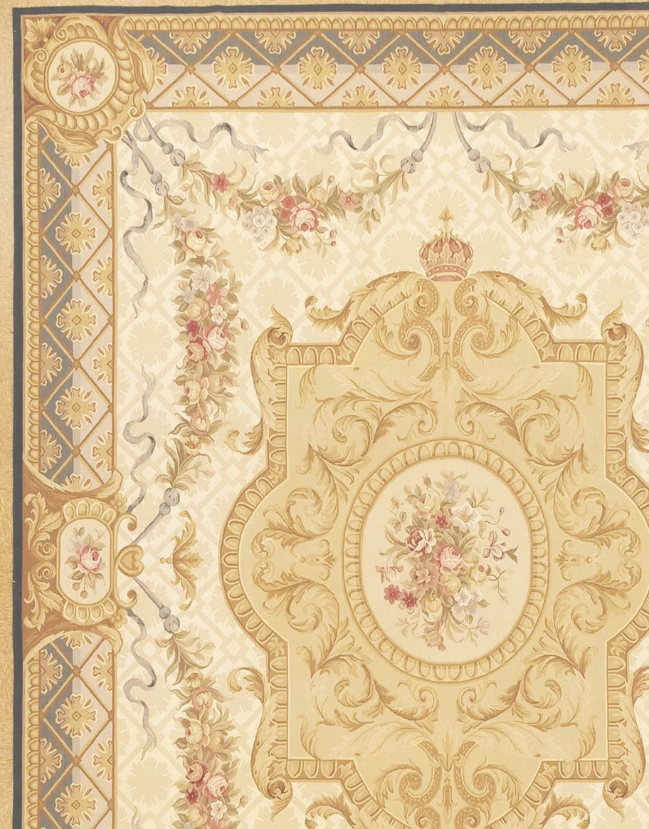 11.8 x 15 Aubusson Rug 1251