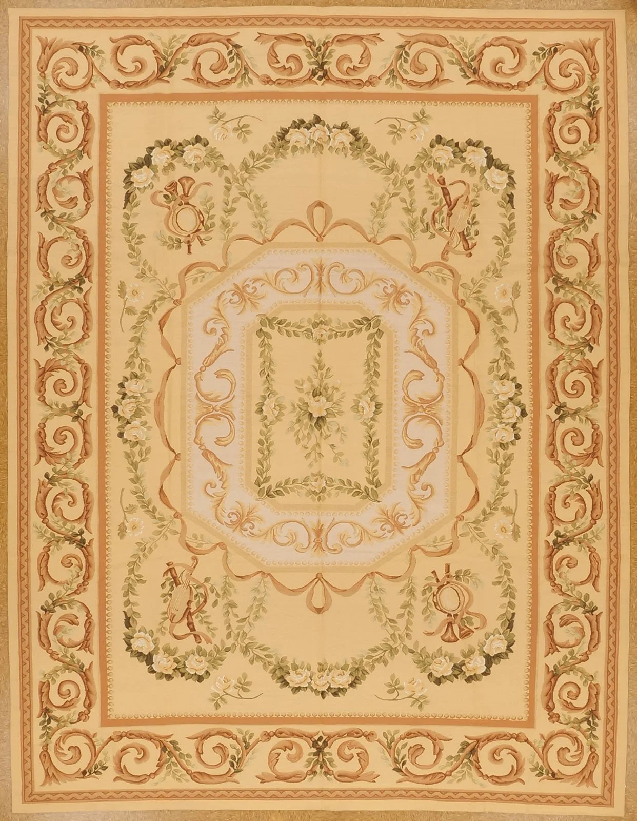 9.1 x 11.8 Aubusson Rug 5100