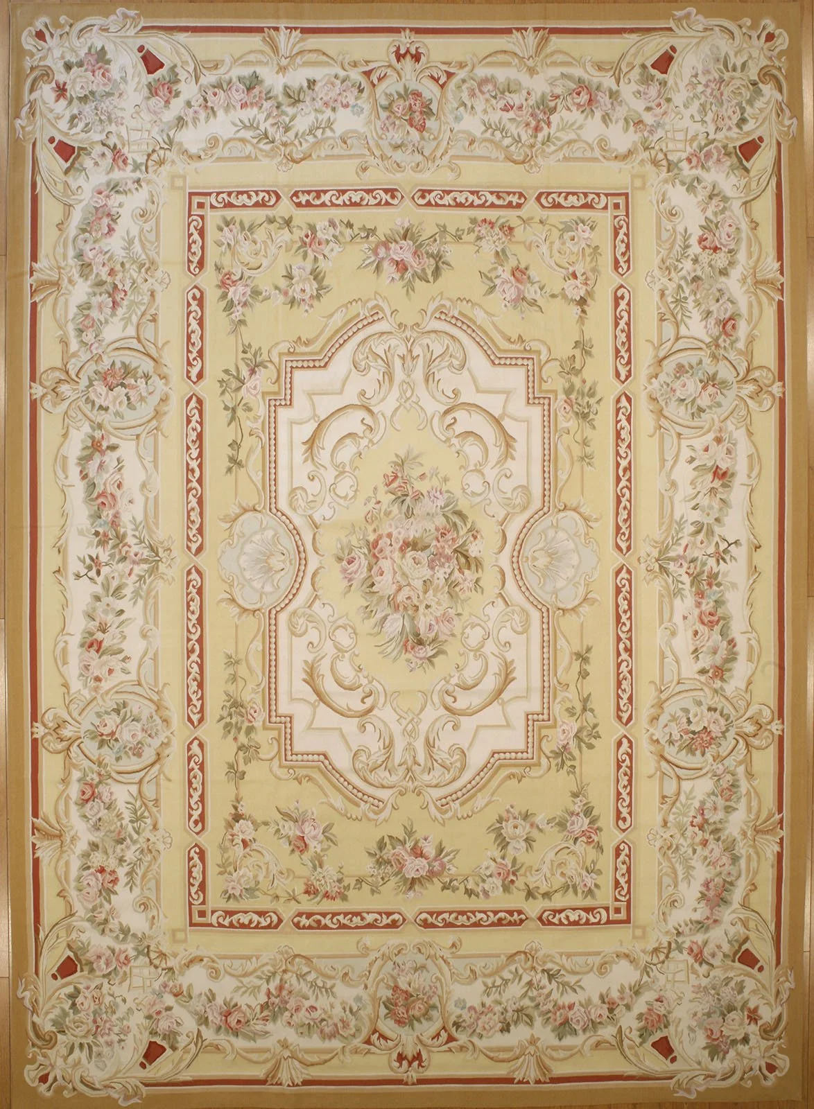 10.1 x 14.1  Aubusson Rug 318-Y