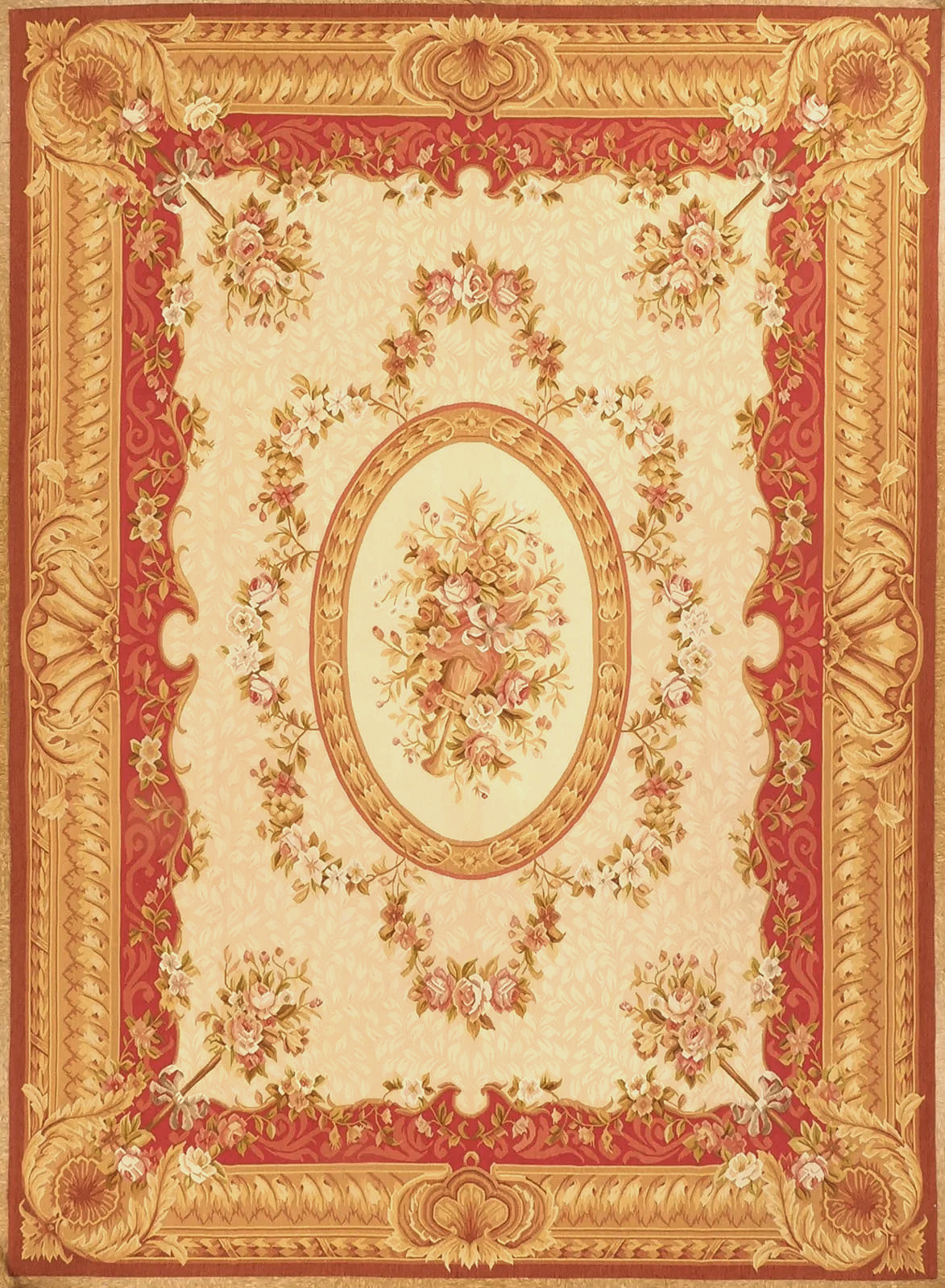 8.10 x 12.2 Aubusson Rug 1253