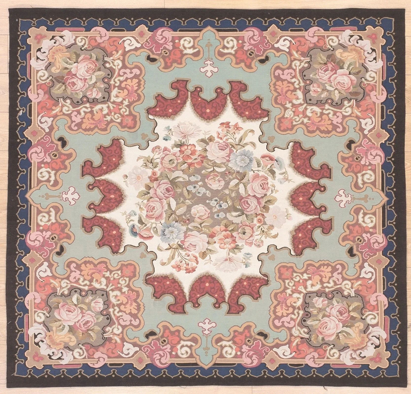 6.3 x 6.7 Aubusson Rug 13
