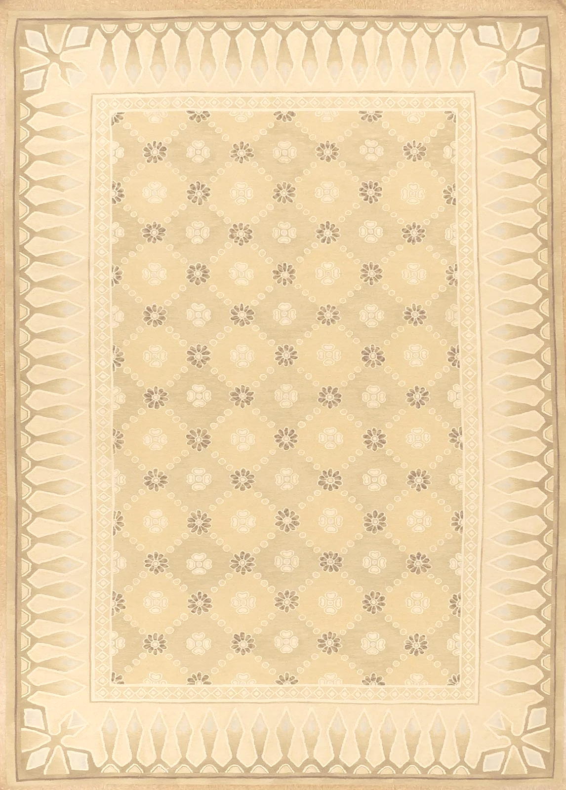 10.2+x+14+Abadjian+Aubusson carpet in geometric all over design